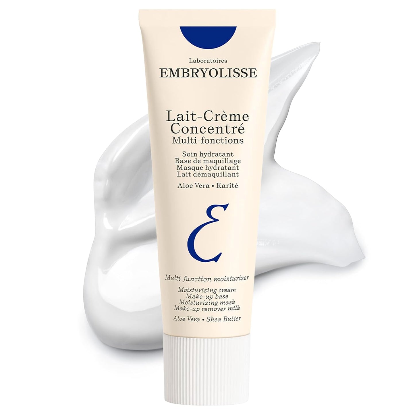HotEmbryolisse Lait-Crème Concentré Face Moisturizer and Makeup Primer, French Face Cream With Shea Butter & Aloe Vera, 2.54 Fl Oz