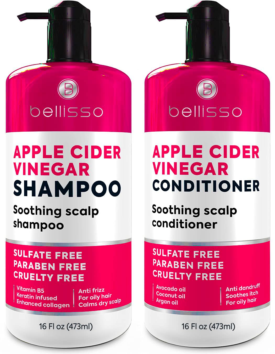 HotBiotin Shampoo and Conditioner Set - Sulfate and Paraben Free Treatment for Men and Women - Hair Thickening Volumizing Products to Help Boost Thinning Hair with Added Keratin