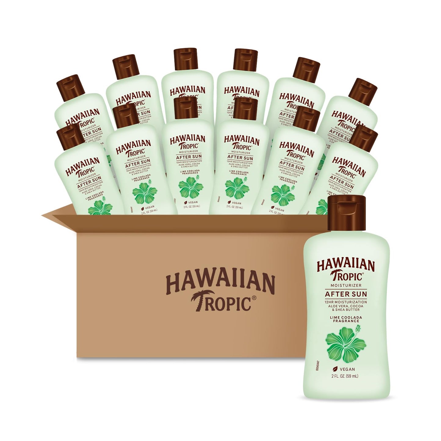 HotHawaiian Tropic Lime Coolada After Sun Lotion | After Sun Care, Skin Care, Daily Moisturizing Lotion with Aloe, Cocoa Butter & Shea Butter, 16 Fl Oz each Twin Pack