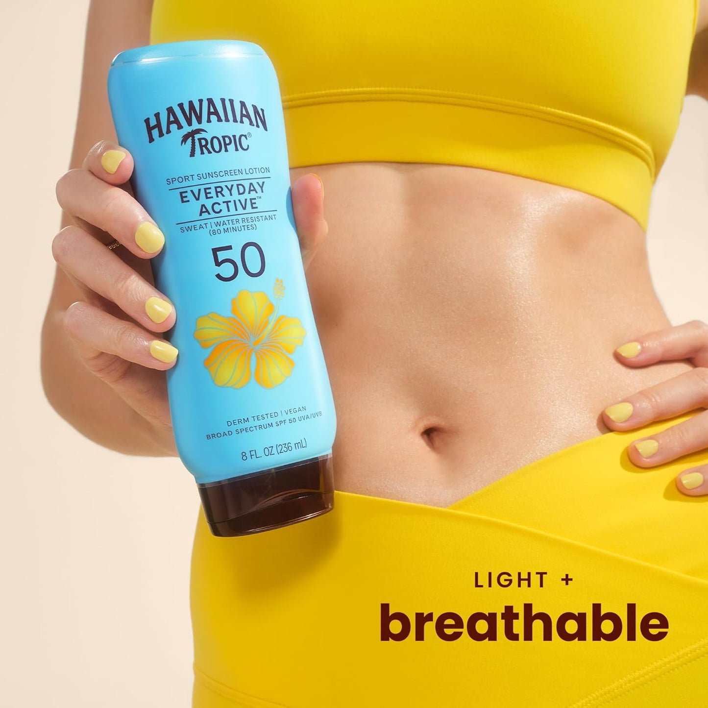HotHawaiian Tropic Everyday Active Sunscreen Lotion, SPF 50 Sunblock, 8 Fl Oz