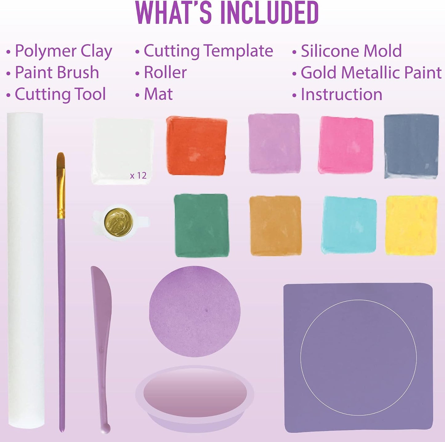 HotJOiFULi Make Your Own Clay Jewelry Bowls Arts and Crafts Kit for Girls Kids Ages 8 9 10 11 12 Years Old