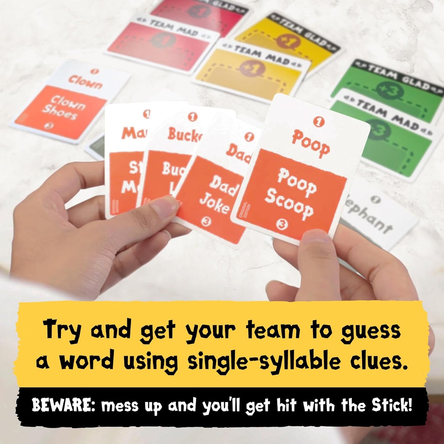 HotExploding Kittens Poetry for Neanderthals 2-6 Players, Ages 7+ | Be a Neanderthal poet! Give one-syllable words and phrases so friends guess the word in this quick-to-learn viral party game.