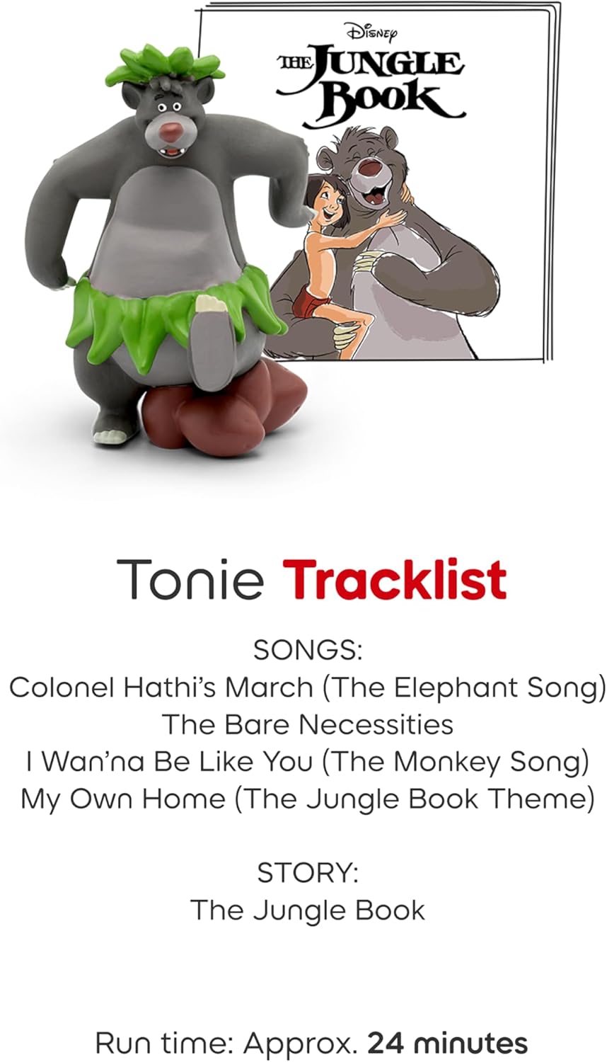 HotToniebox 2 Audio Player Disney Bundle for Kids 3+ with Lightning McQueen, Simba, Winnie The Pooh, and Baloo - Sky Blue