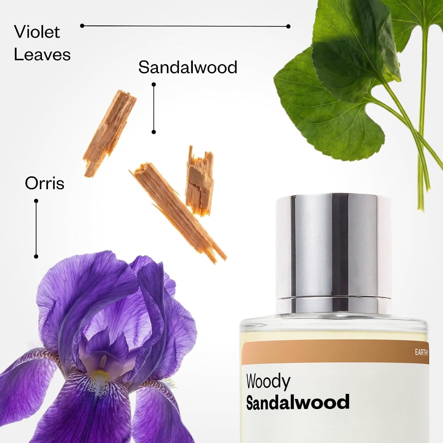 Hot Dossier - Woody Sandalwood - Eau de Parfum - Inspired by Santal 33 - Long-Lasting Fragrance - Unisex - 1.7 fl oz (50ml)