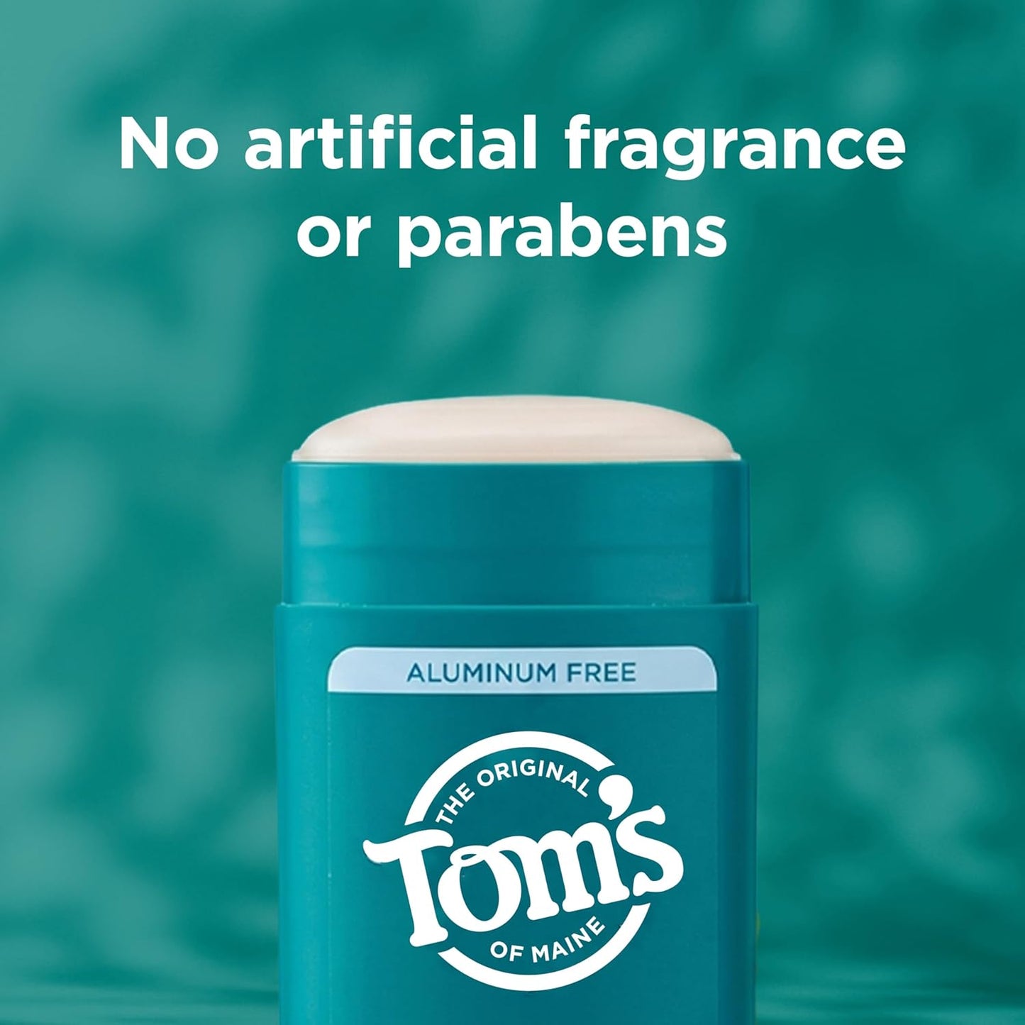 HotTom’s of Maine Unscented Natural Deodorant, Aluminum Free, Clear Application, Odor & Wetness Protection, Naturally Derived Ingredients, 3.25 oz (2 Pack)