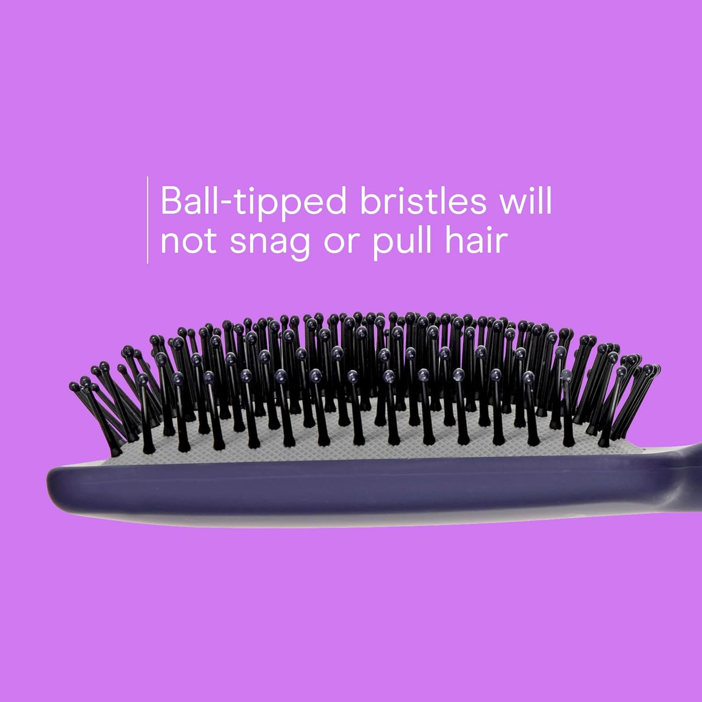 HotConair Paddle Hair Brush, Ultra Wide Detangling Design for Thick Hair | Paddle detangler brush with ball-tipped bristles, a soft-touch handle, and a flexible cushion base for stress-free brushing