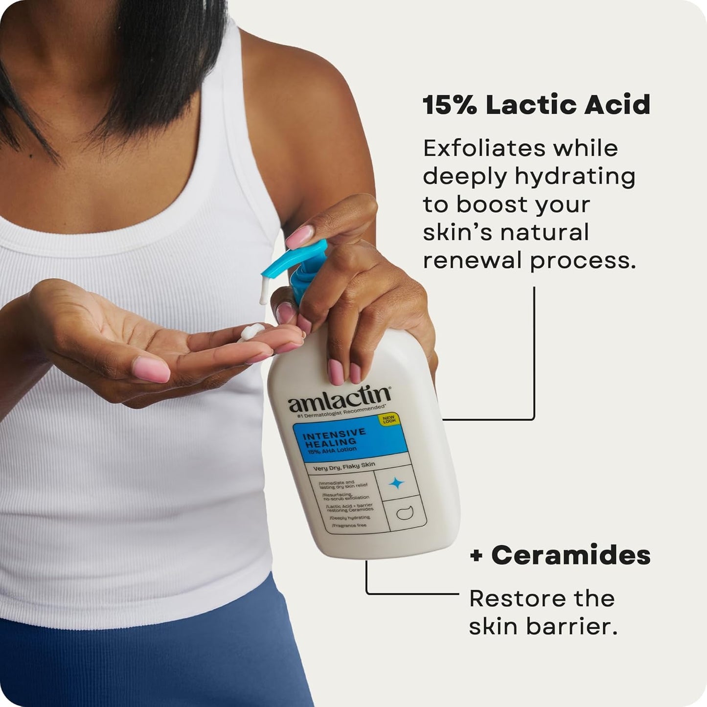 HotAmLactin Intensive Healing Body Lotion, 15% Lactic Acid, 7.9 oz