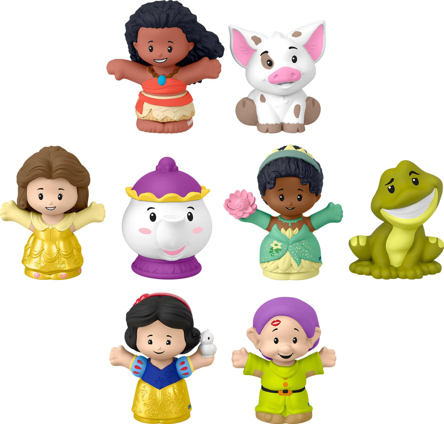 HotFisher-Price Little People Disney Princess, 6 Figures Ages 18+ Months | 6 characters included: Moana, Ariel, Snow White, Rapunzel, Cinderella, Jasmine, toddler-safe plastic