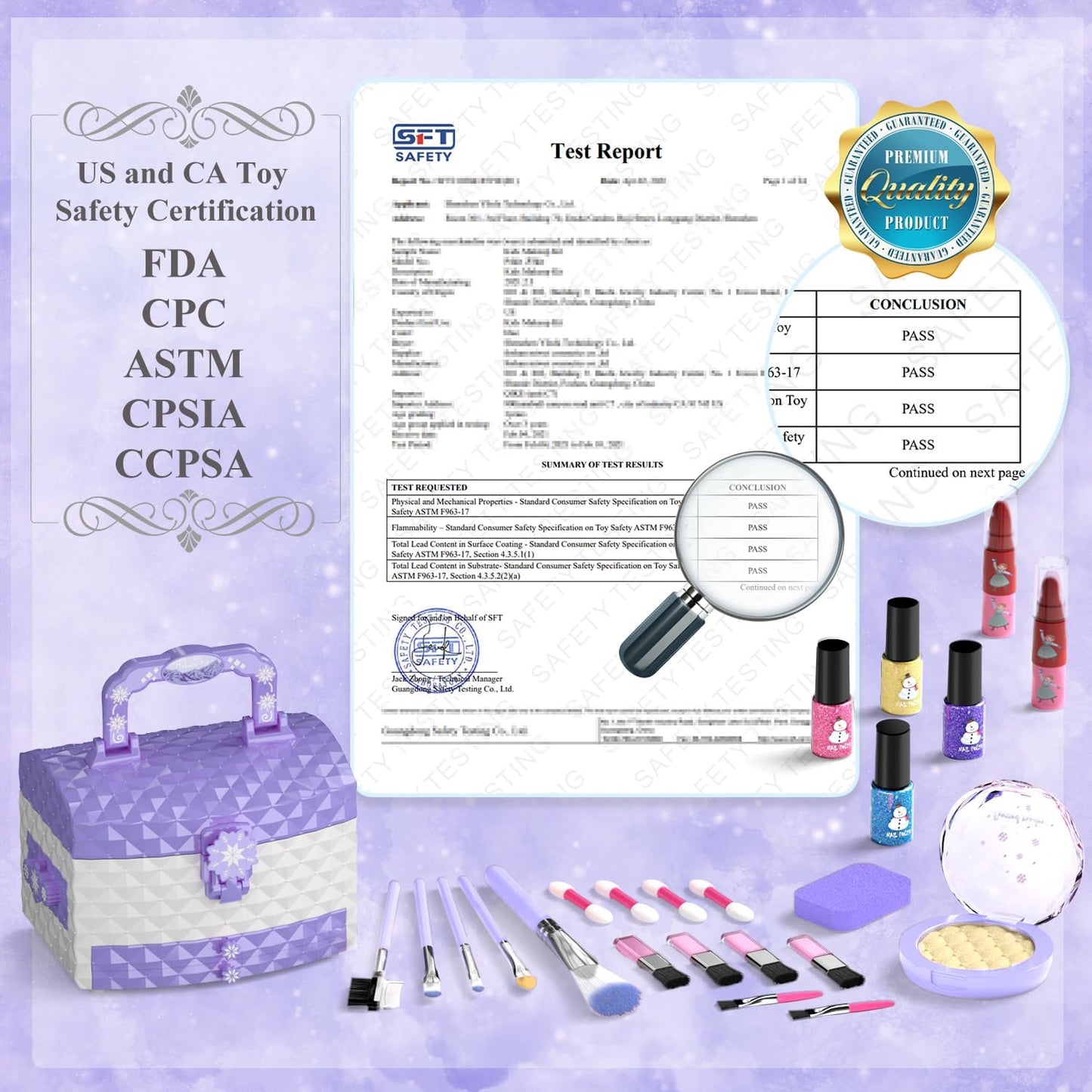 HotPERRYHOME Kids Makeup Set for Girl 56 Pcs Washable Real Cosmetic, Non-Toxic Frozen Toys Toddler Makeup Kit, 2026 New CPF Sustainable Materials Birthday Gift for 3 4 5 6 7 8 9 10 11 12 Year Old Girls