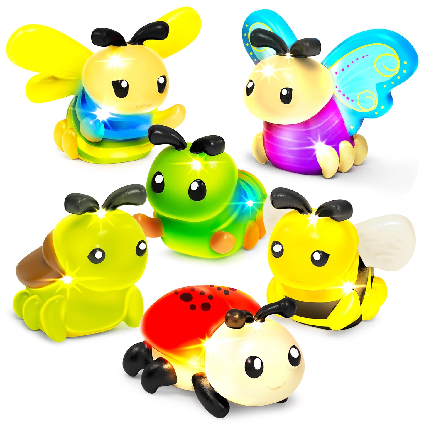 HotTub Works® Ocean Rescue™ Vehicles Light Up Bath Toys, 6 Pack | Water-Activated Light Up Toys Flash & Change Color | Easy-Grip Baby & Toddler Bath Toys | Sensory Toys with Bath Lights for Kids Bath