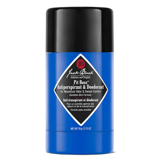 HotJack Black Pit Boss Antiperspirant & Deodorant Men - 2.75 oz - Mens Deodorant for Sensitive Skin