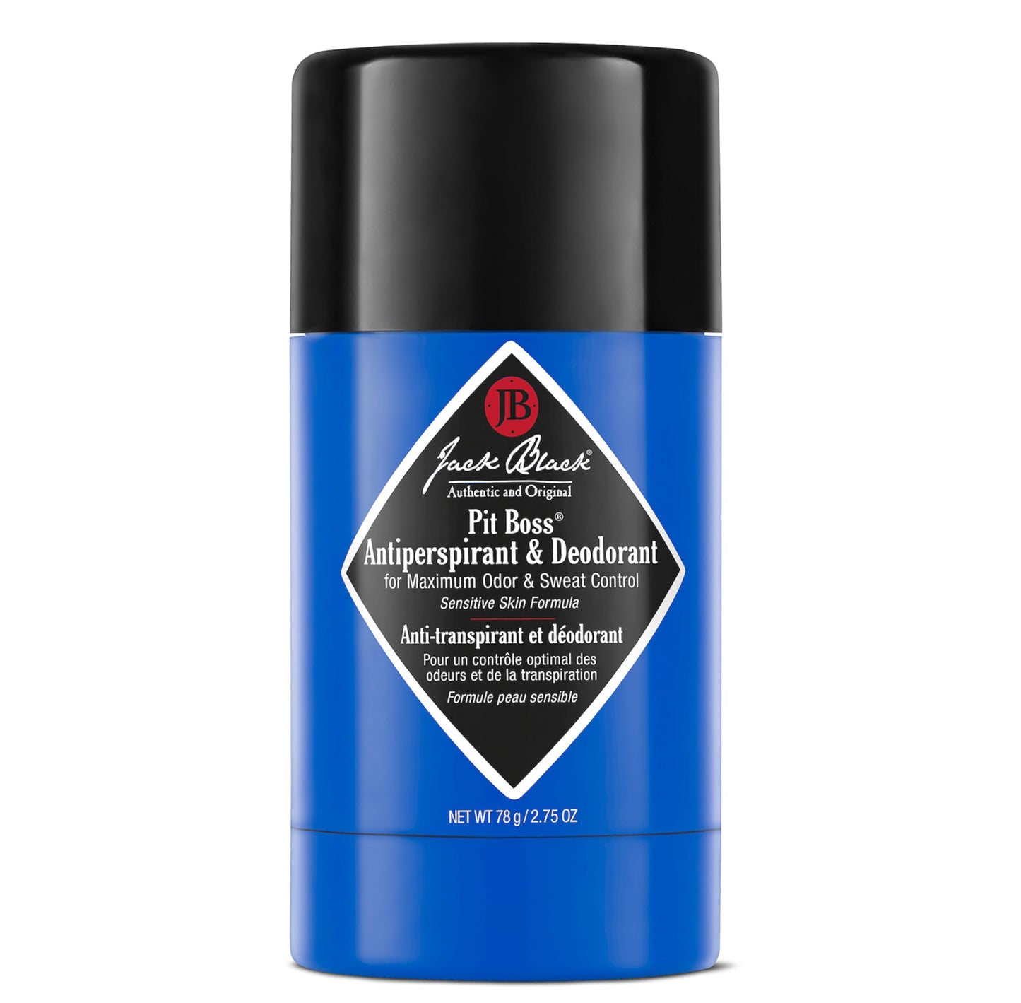 HotJack Black Pit Boss Antiperspirant & Deodorant Men - 2.75 oz - Mens Deodorant for Sensitive Skin