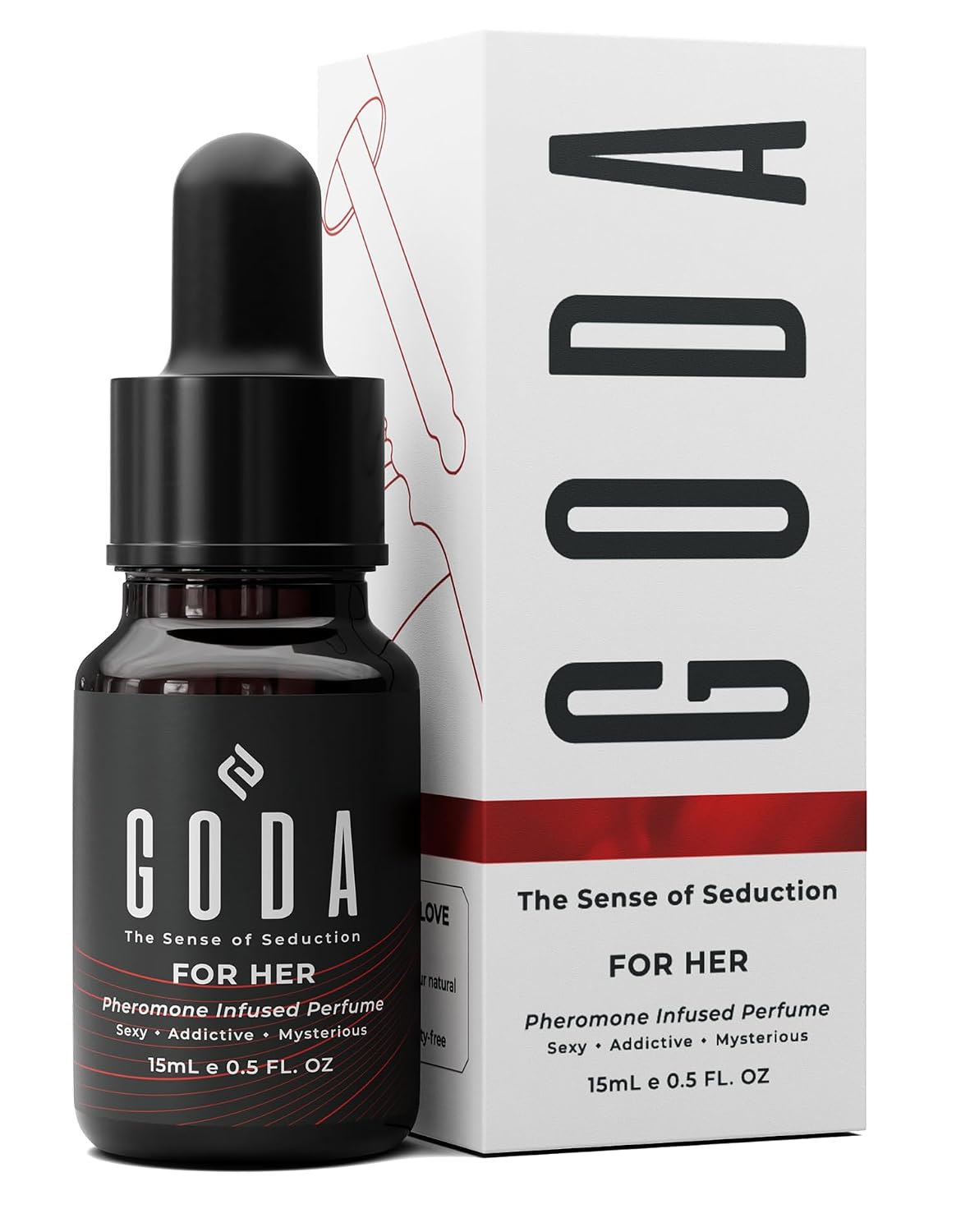 HotGODA Pheromones Perfume for Women – The Original – Long-Lasting Women's Fragrances with Jasmine and Rose, Vegan & Cruelty-Free – 15ml/0.50 fl. oz