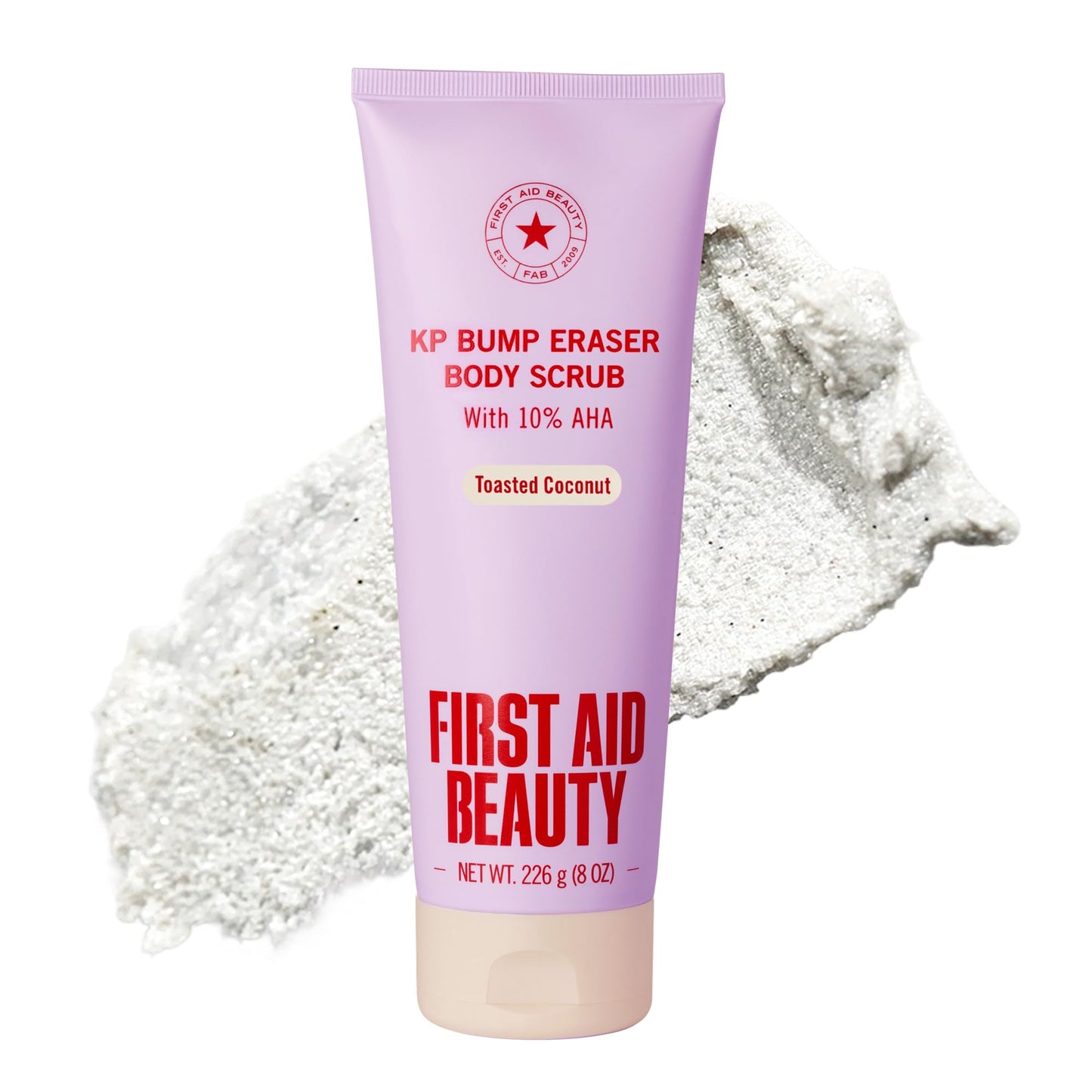 HotFirst Aid Beauty KP Bump Eraser Body Scrub with 10% AHA - Dermatologist-Tested Keratosis Pilaris Exfoliator - Support for Rough Bumps, Uneven Skin Texture & Strawberry Skin - Sensitive Skin