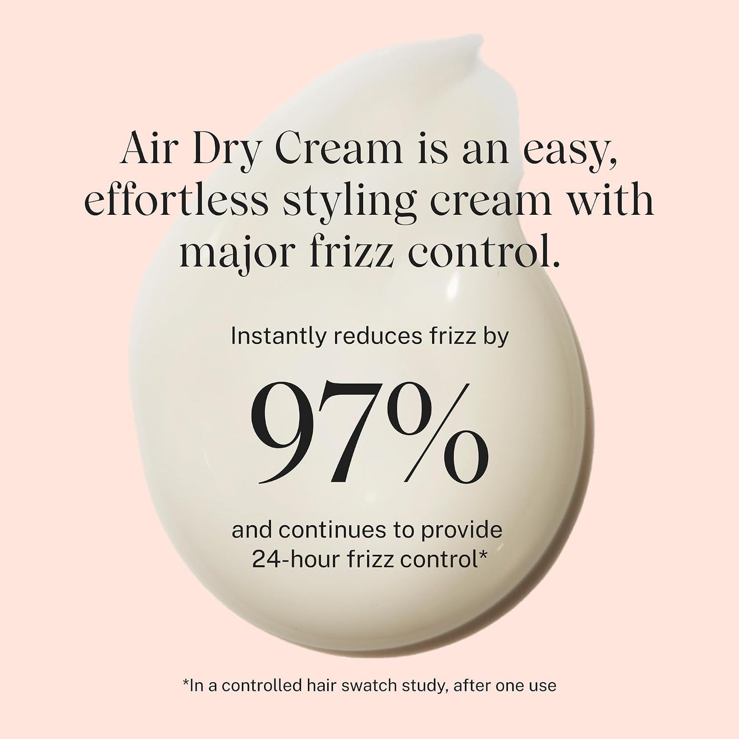 HotJVN No Heat Complete Air Dry Cream, 5 Fl Oz, Hair Smoothing Cream Enhances Your Natural Texture, Curl Cream and Wavy Hair Products, Silicone Free