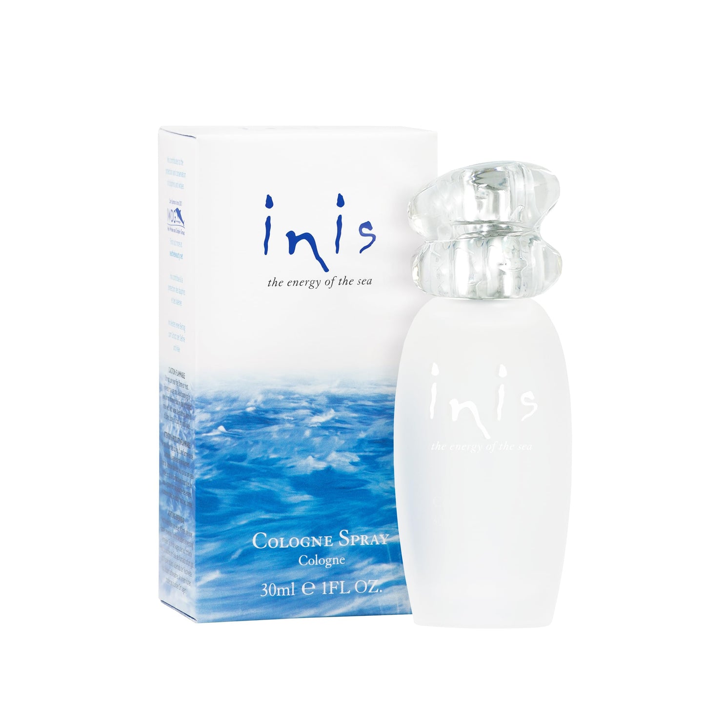 Hot Inis the Energy of the Sea - Cologne for Men and Women, 3.3 fl oz | Large Unisex Perfume for Women and Men, Clean Fresh Aquatic Ocean Fragrance in Frosted Sea Glass Bottle, Mens Cologne Gift