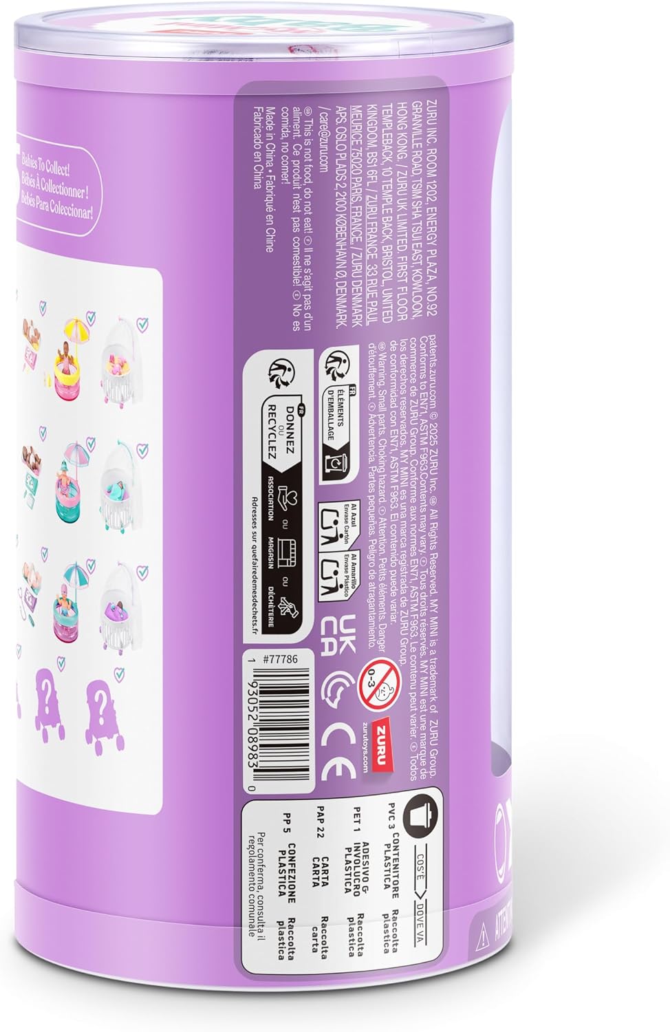 Hot5 Surprise My Mini Baby Series 2 By ZURU, Collectible Mystery Capsule, Toy for Girls, Realistic Miniature Baby, Playset and Accessories (2 Capsules)