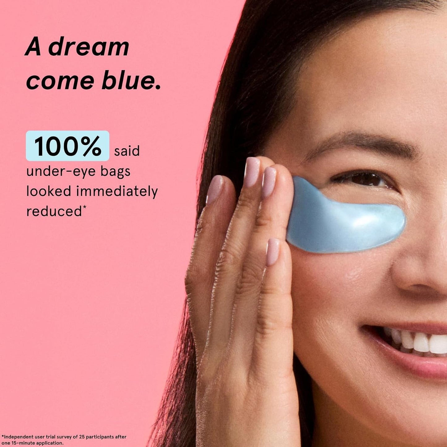 Hotgrace & stella Award Winning Under Eye Mask Reduce Dark Circles, Puffy Eyes, Undereye Bags, Wrinkles, Gel Under Eye Patches, Get Well Gifts for Women - Vegan Eye mask (24 Pairs, Blue)