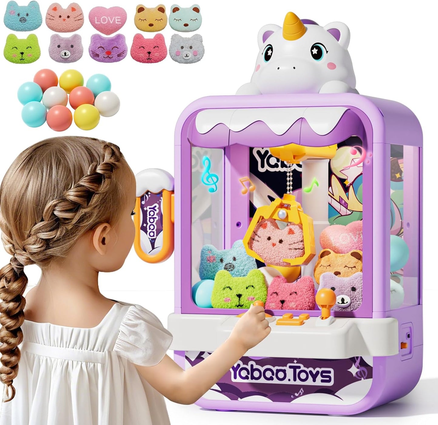 Hot Vanvimen Claw Machine for Kids Girl, Vending Machines Toys for Girls 4 5 6 7 8, Unicorns Girls Toys Age 6-8 4-5, Arcades Game Party Toy Age 6-7,Ideas Birthday Gifts for Girl 4 5 6 9 Year Old