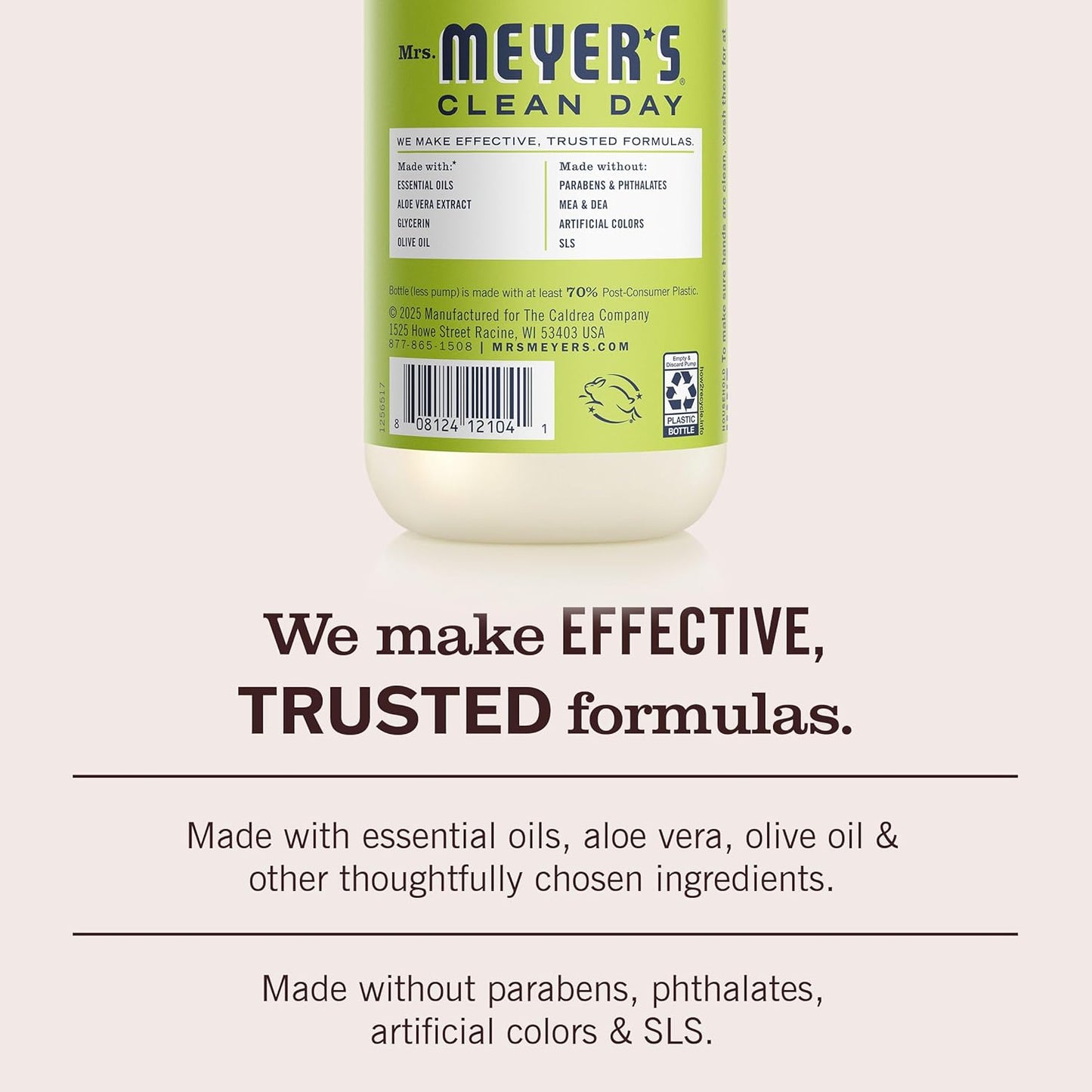 HotMRS. MEYER'S CLEAN DAY Hand Soap, Lemon Verbena Scent, 12.5 Fl Oz Bottle - 3 Pack