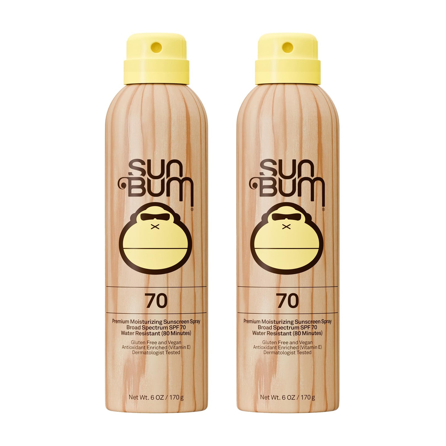 HotSun Bum Original SPF 30 Sunscreen Body Spray - Broad Spectrum Moisturizing Sunscreen with Vitamin E - Hawaii 104 Act Compliant (Made without Octinoxate & Oxybenzone) - 6 oz