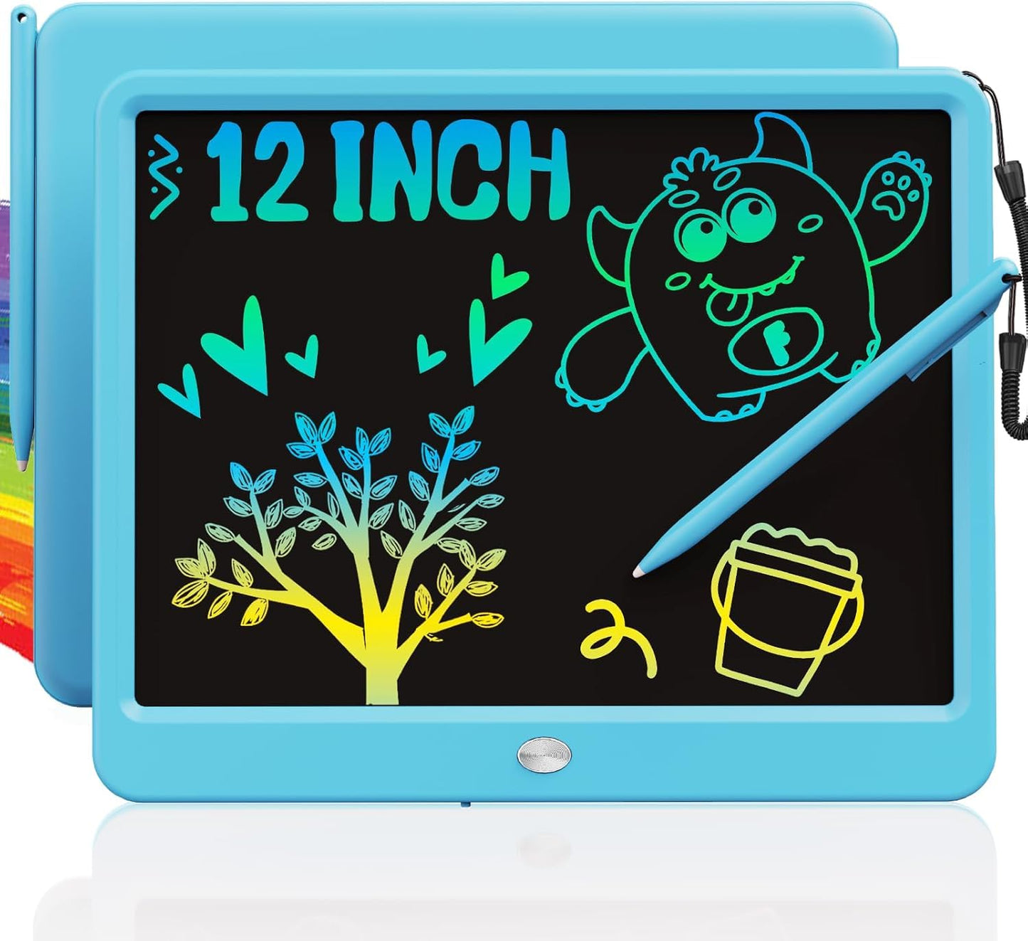 Hot TEKFUN LCD Writing Tablet for Kids, 10-inch Coloring Drawing Pad, Mess Free Doodle Board, Airplane Travel Toys for Boys and Toddlers, Road Trip Essentials, Gifts for 3 4 5 6 7 8 Year Old Girls (Pink)