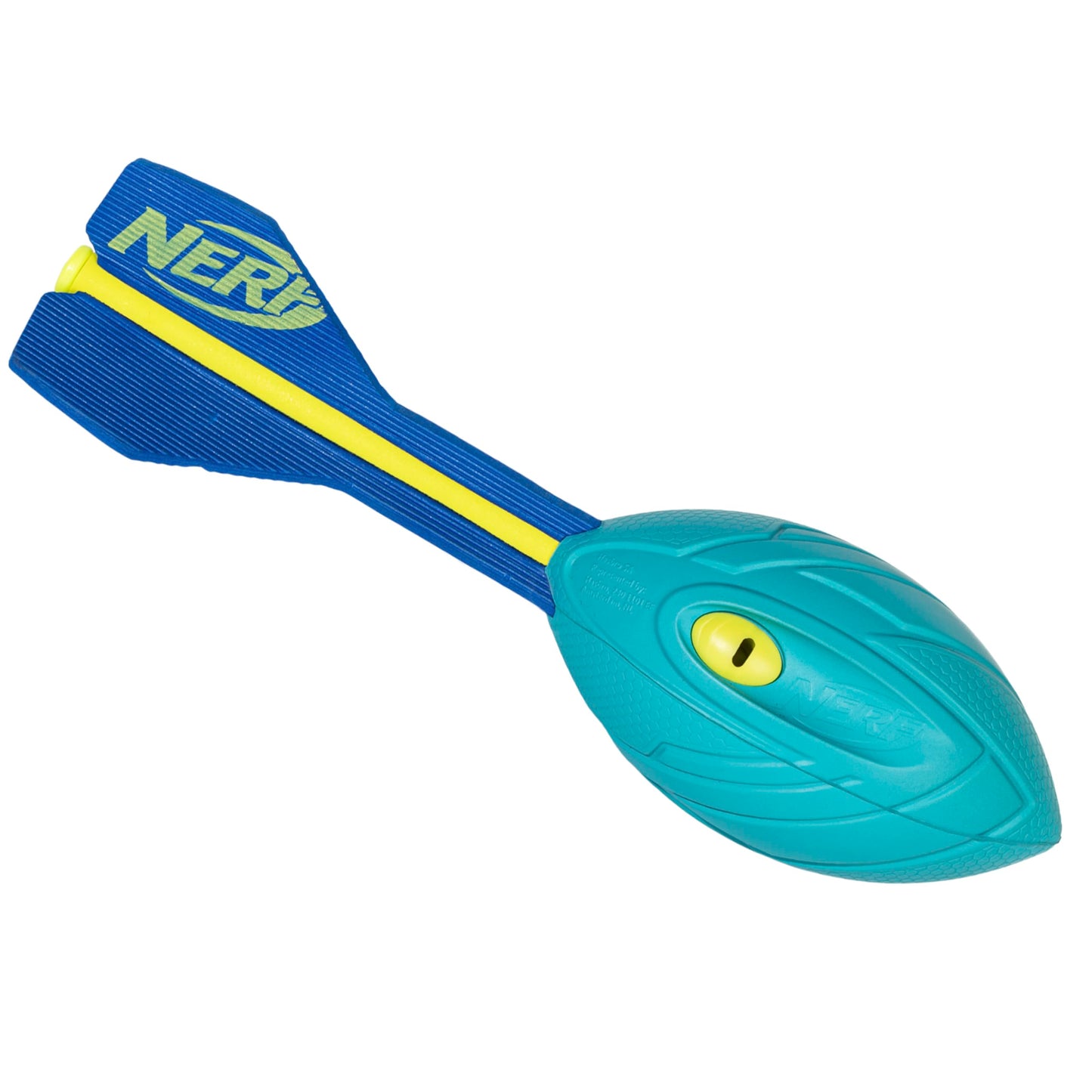 HotNerf Vortex Aero Howler Foam Ball – Classic Long-Distance Football - Flight-Optimizing Tail - Hand Grip – Indoor and Outdoor Fun (Blue)