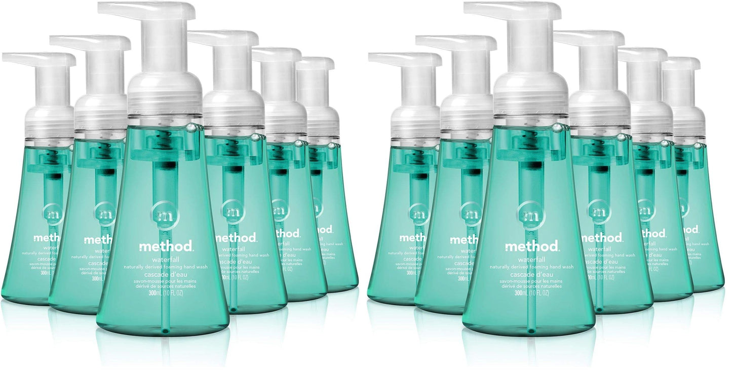 Hotmethod Foaming Hand Wash, Sweet Water - Leaves Hands Feeling Soft & Clean, for Bathroom & Kitchen, Notes of Dewy Lemon Leaf, Grapefruit & Star Jasmine, 10 fl oz, 3 pack