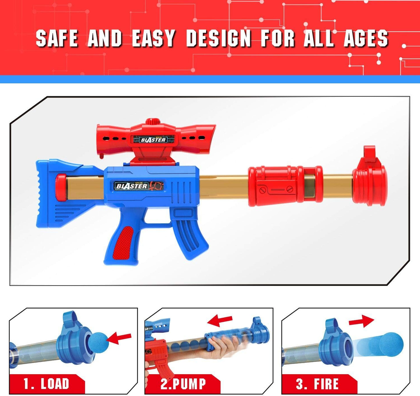 Hot YEEBAY Target Game Set for Age 6, 7, 8,9,10+ Year Old Kids, Boys, Active Play Game with Soft Foam Balls and Scoring Target