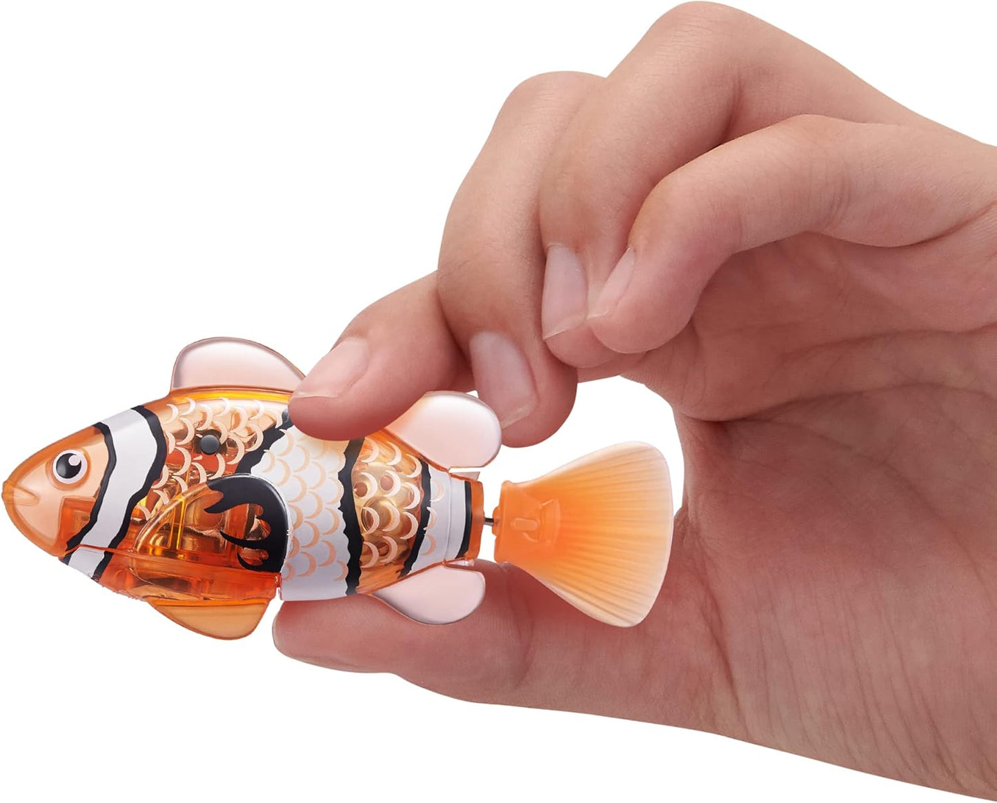 HotRobo Alive Robo Fish Robotic Swimming Fish (Teal + Orange) by ZURU Water Activated, Changes Color, Comes with Batteries, Amazon Exclusive (2 Pack) Series 3