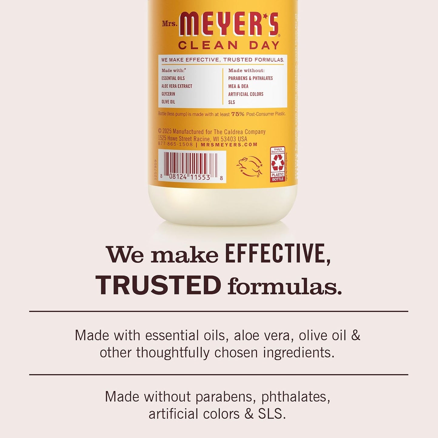 HotMRS. MEYER'S CLEAN DAY Hand Soap, Clementine Scent, 12.5 Fl Oz Bottle - 3 Pack