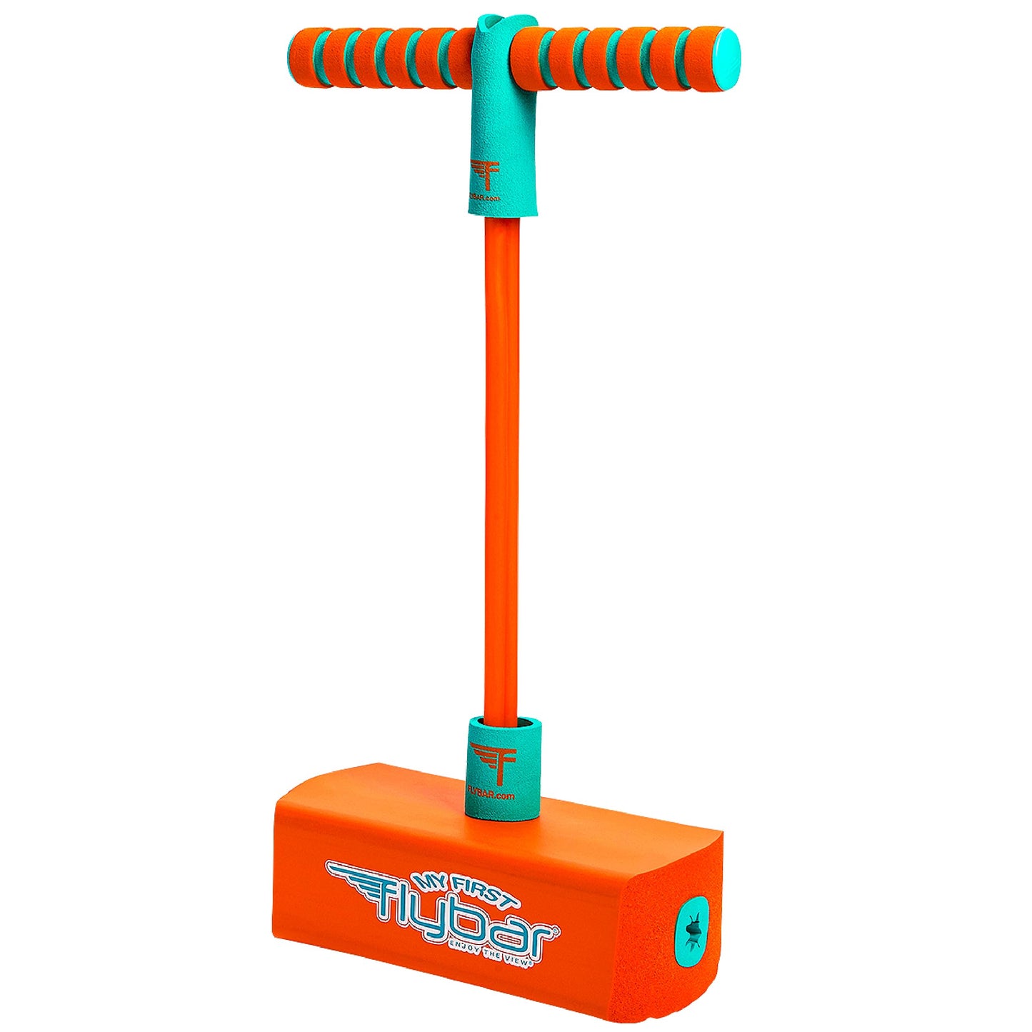 HotFlybar My First Foam Pogo Jumper for Kids Fun and Safe Pogo Stick, Durable Foam and Bungee Jumper for Ages 3 and up Toddler Toys, Supports up to 250lbs (Blue)