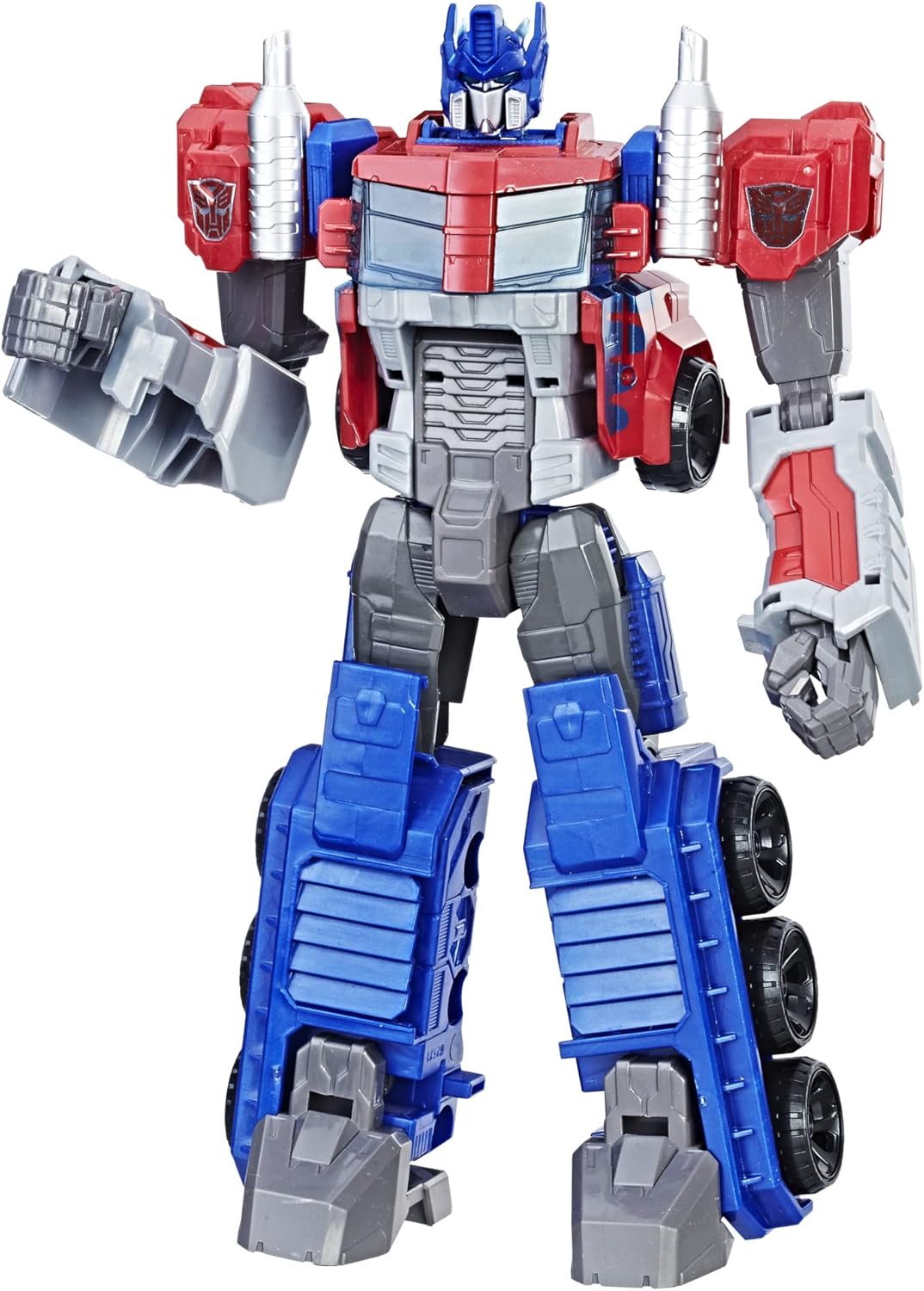 HotTransformers Toys Heroic Optimus Prime Action Figure - Timeless Large-Scale Figure, Changes into Toy Truck - Toys for Kids 6 and Up, 11-inch (Amazon Exclusive)