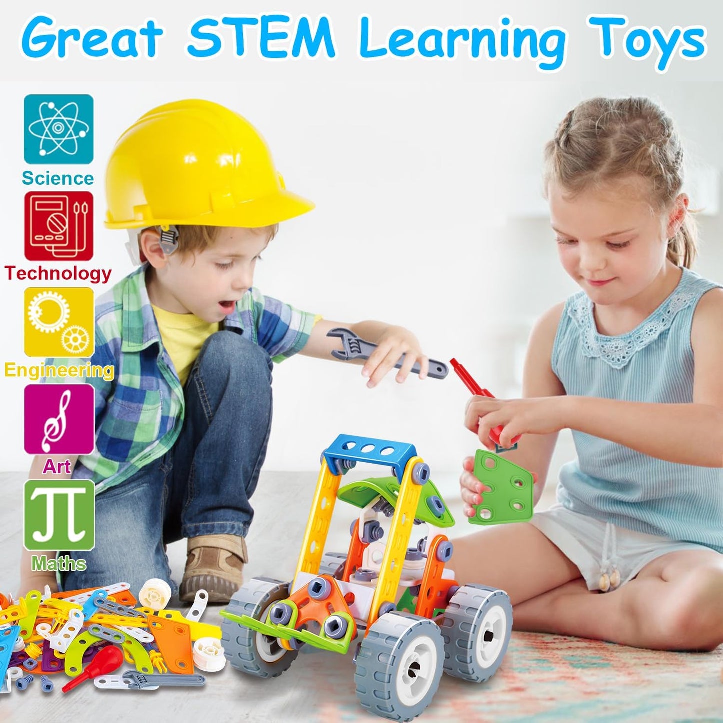Hot 10 in 1 STEM Toys for 4 5 6 7 8+ Year Old Boy Girl Birthday Gifts Building Toys Stem Kits Activities for Kids Ages 4-8 5-7 6-8 Educational Learning Boy Toys Age 3-5 4-6 8-10 Engineering Creative Games