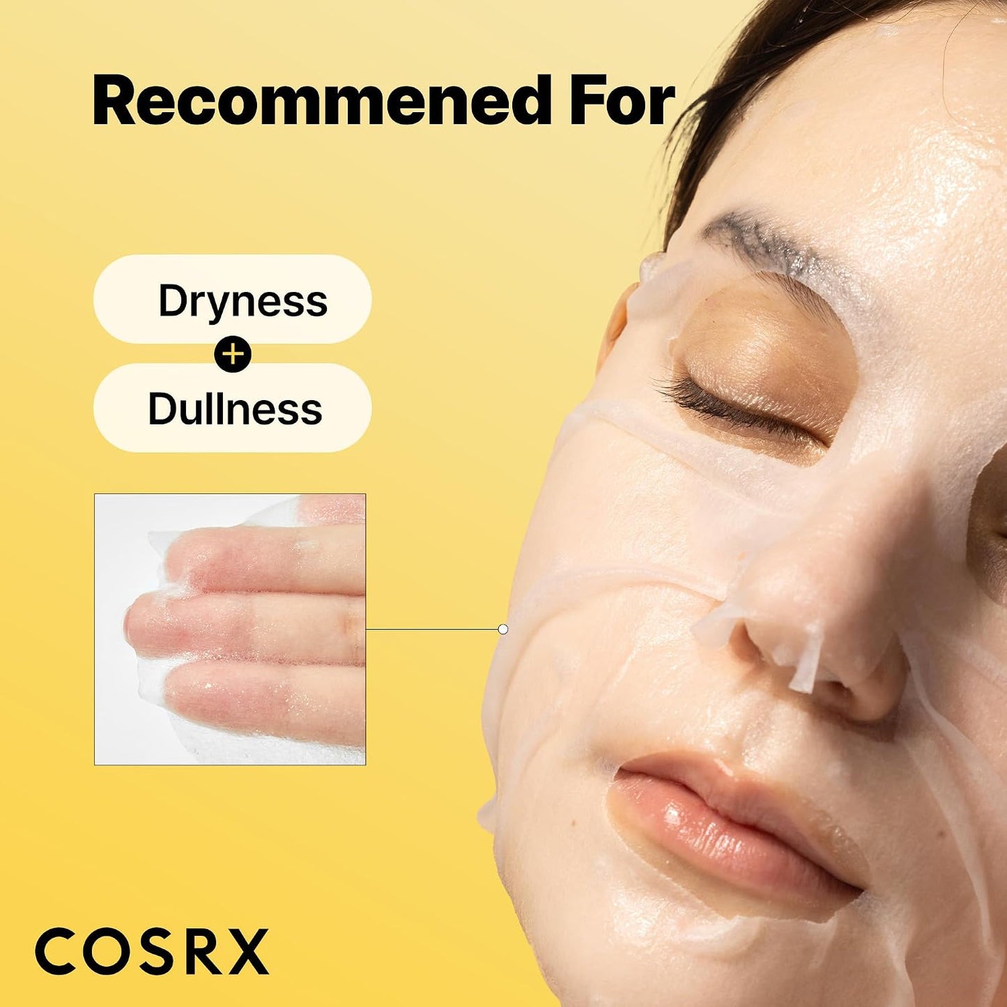 HotCOSRX Snail Mucin Sheet Mask 10 EA with Snail Mucin Serum, Hydrating Face Sheet Masks for Dry & Sensitive Skin, Korean Face Mask for Self Care, Korean Skin Care