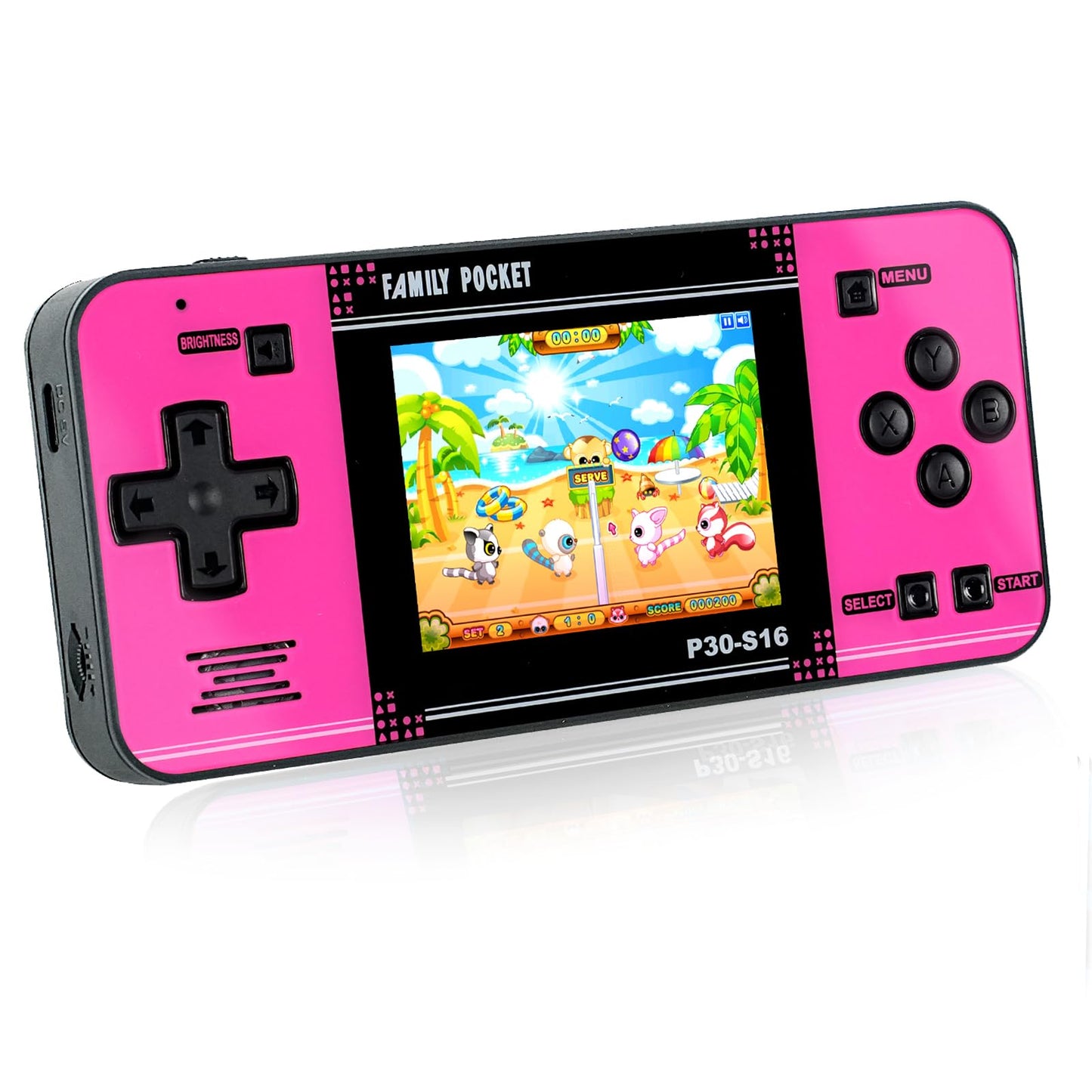 HotHandheld Game for Kids -Preloaded 220 Retro Video Games, Portable Gaming Player with Rechargeable Battery 3.0" LCD Screen, Mini Arcade Electronic Toy Gifts for Boys Girls (Blue)