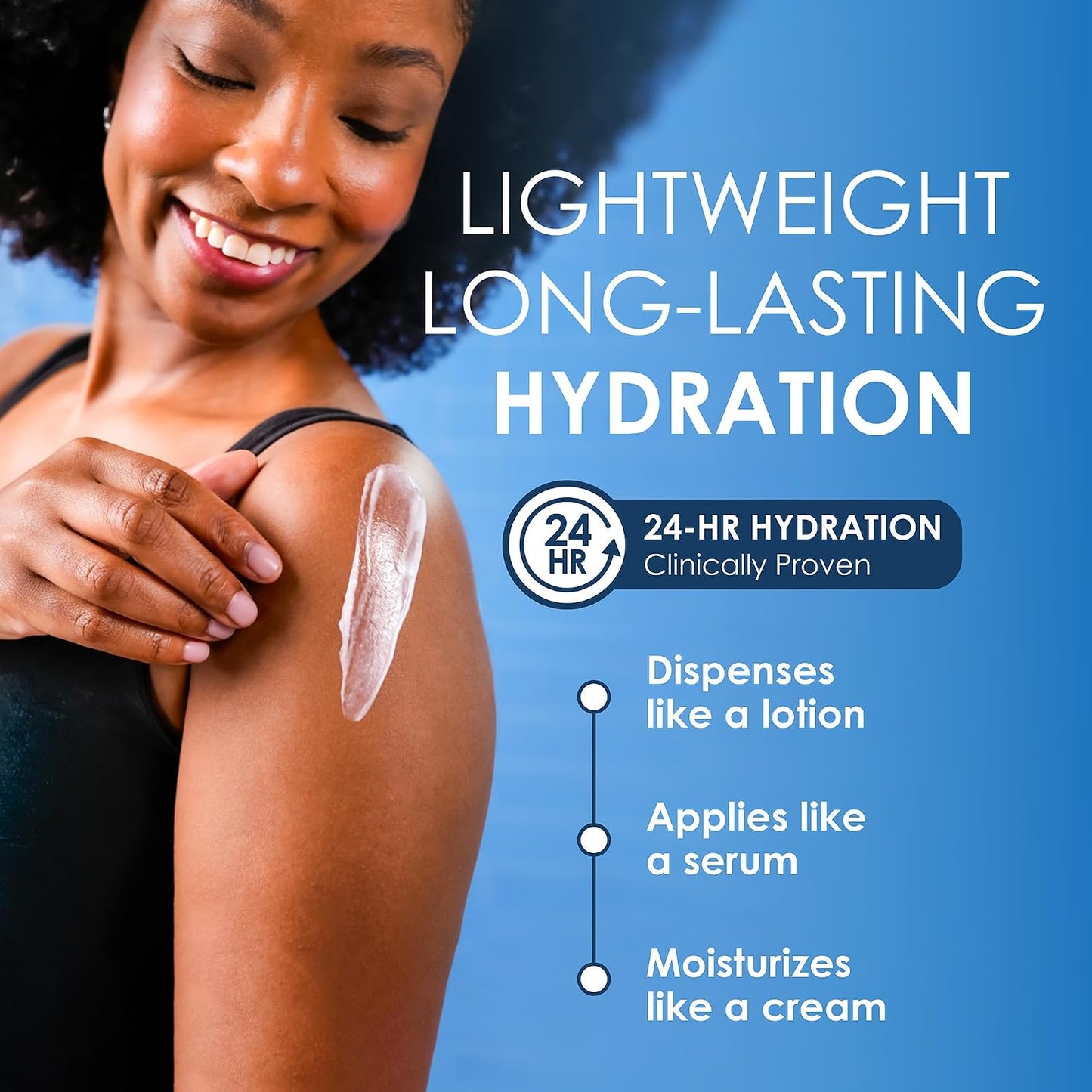 HotVanicream Enhanced Moisturizer, 12 Fl Oz, Daily Body Lotion for Dry, Sensitive Skin, Clinically Tested 24Hr Hydration with Hyaluronic Acid, Glycerin & Ceramides, Formulated without Common Irritants