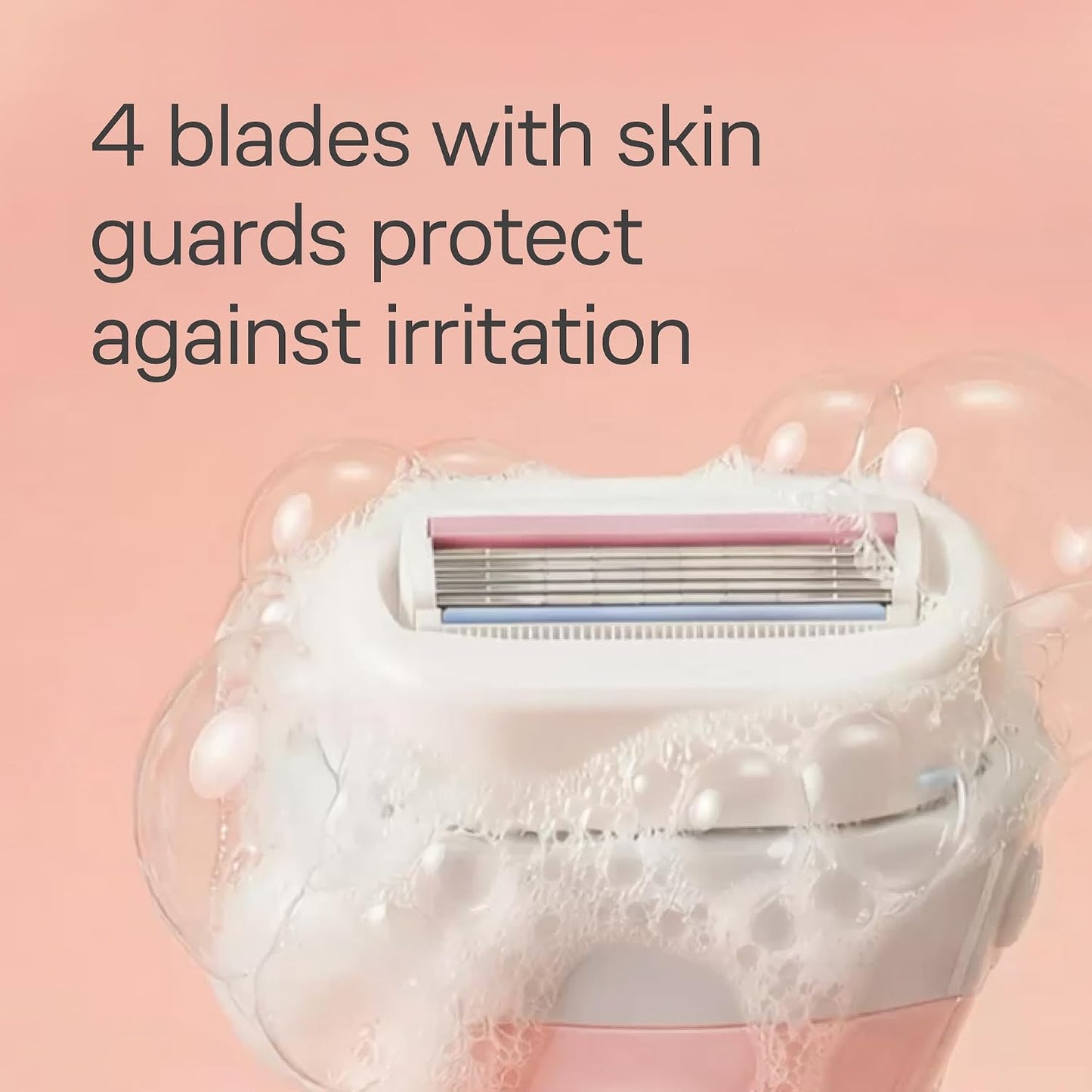 HotSchick Intuition Razors Variety Pack - 1 Razor Handle & 4 Blades Refill | Shaving Kit for Beginners, Gift Set, and Razor Starter Kit