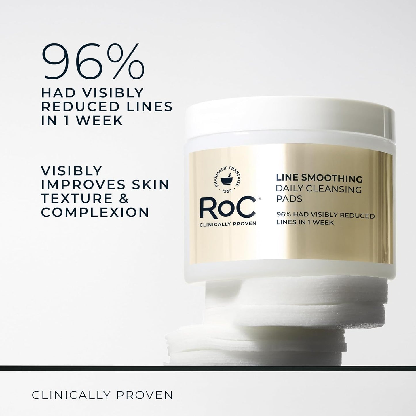 HotRoC Resurfacing Disks, Hypoallergenic Exfoliating Makeup Remover Pads for Wrinkles and Skin Tone, Hypo-Allergenic Skin Care, Oil-Free Daily Cleanser, 28 Count (Packaging May Vary)