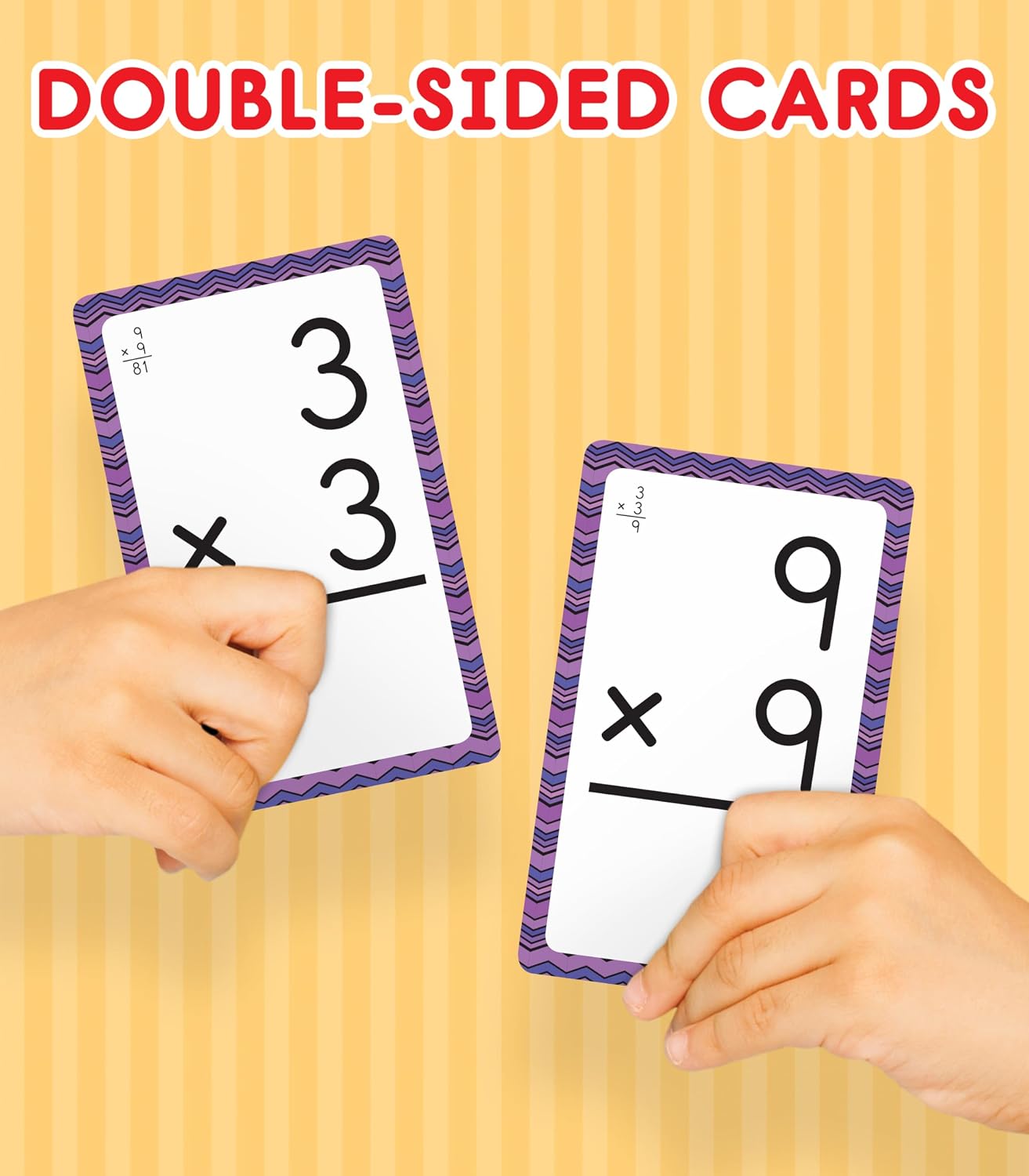 Hot Carson Dellosa Division, Fractions, and Multiplication Flash Cards, 3 Sets of Flashcards, Math Games for Kids 8-12, 3rd Grade Mathematics Practice and Up