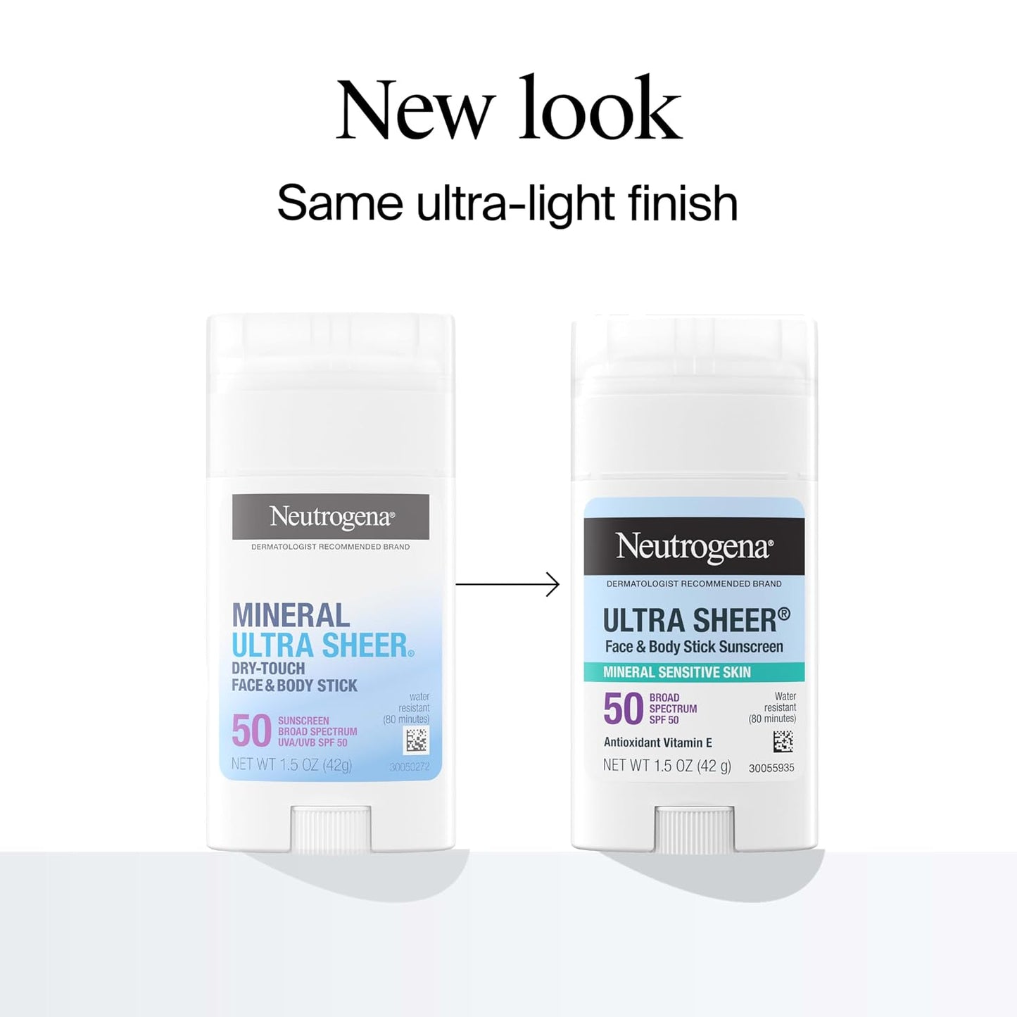 HotNeutrogena Ultra Sheer Dry Touch SPF 50 Mineral Sunscreen Stick for Sensitive Skin, Zinc Oxide, Body & Face Sunscreen with Vitamin E, No White Residue & Vegan, 1.5 oz