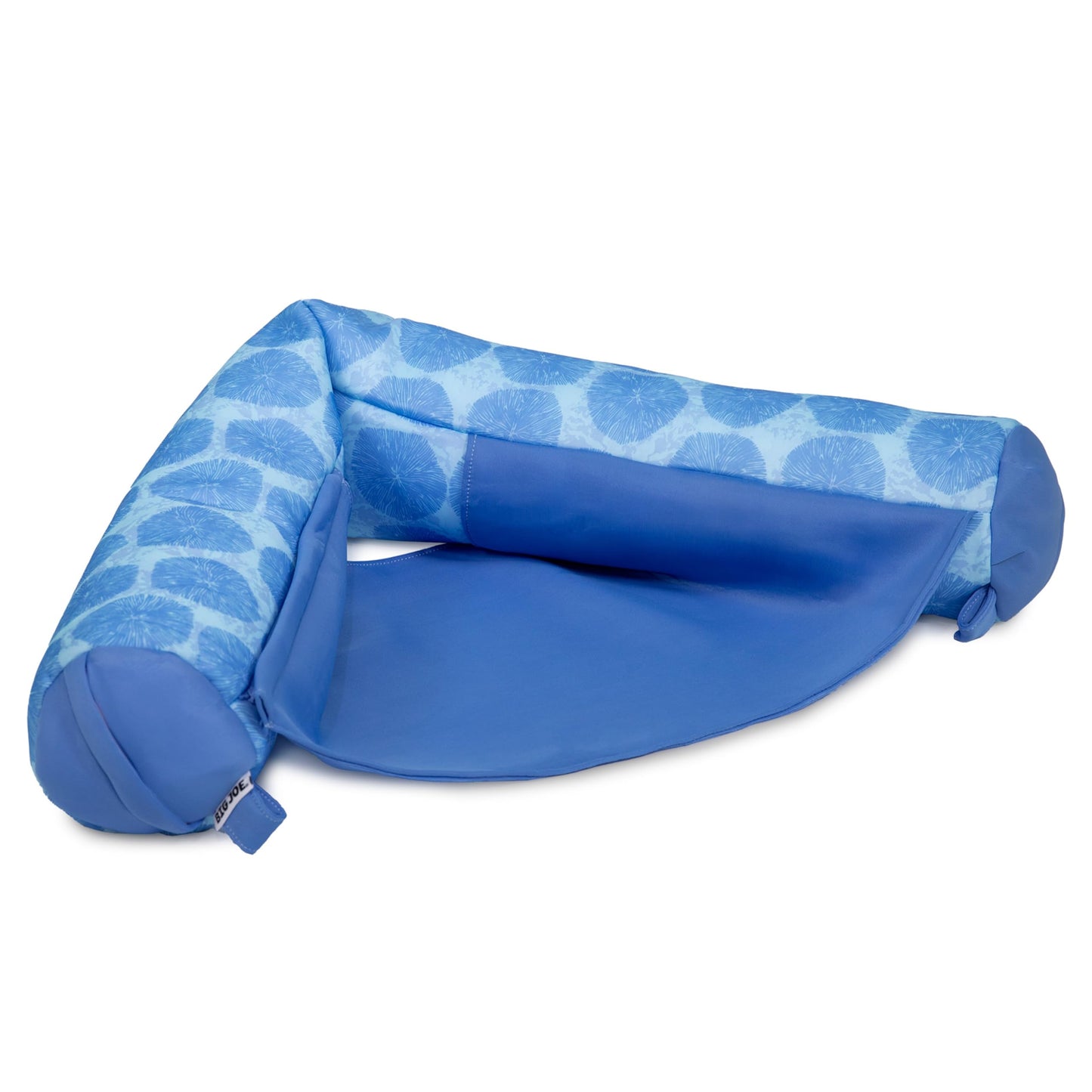 HotBig Joe Noodle Sling No Inflation Needed Pool Seat with Armrests, Blurred Blue Double Sided Mesh, Quick Draining Fabric, 3 feet