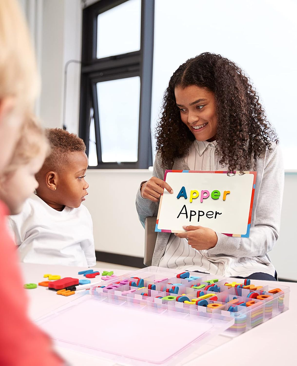 Hot Gamenote Classroom Magnetic Alphabet Letters Kit 238 Pcs with Double - Side Magnet Board - Foam Alphabet Letters for Preschool Kids Toddler Spelling and Learning Colorful ABC Education Fridge Magnets