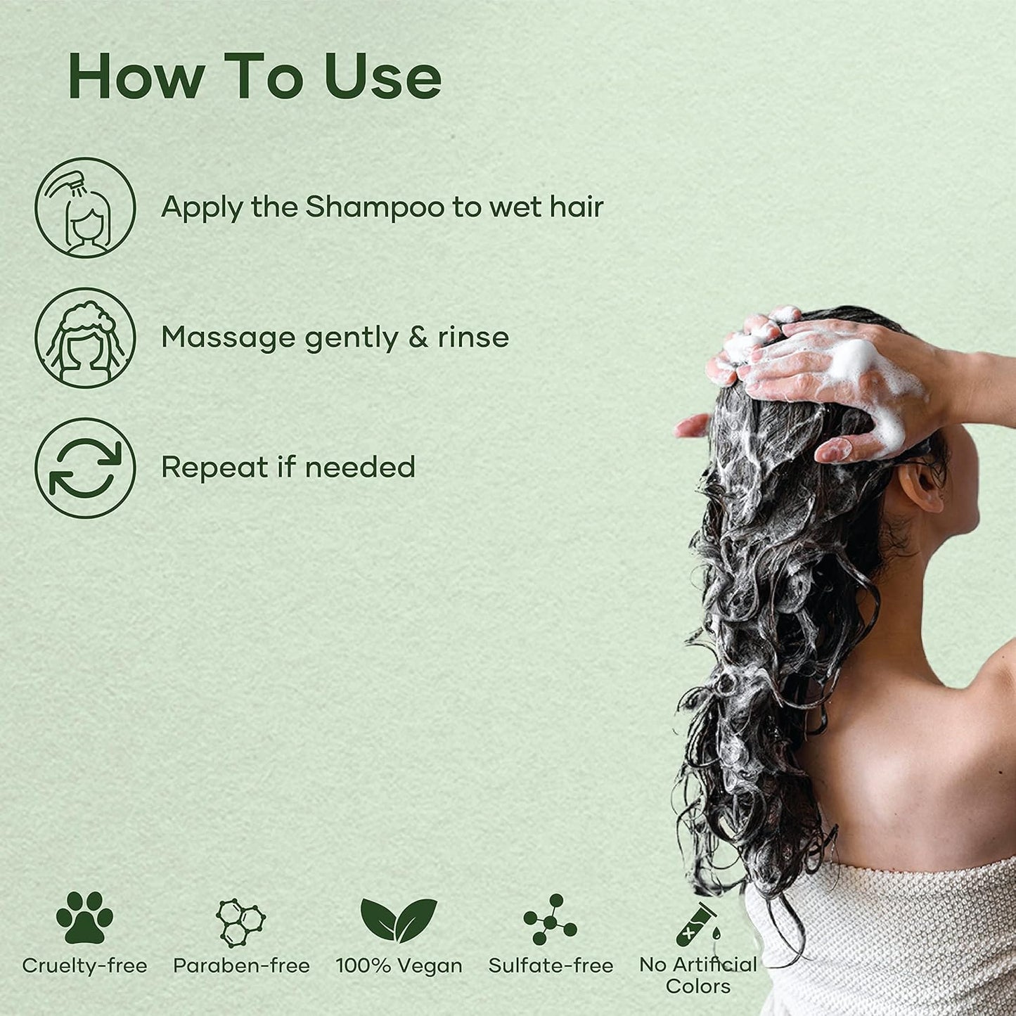 HotBotanic Hearth Tea Tree Shampoo, Vitamin C, Peppermint, Lavender and Rosemary Oil, Fights Dandruff and Dry Scalp, 16 fl oz