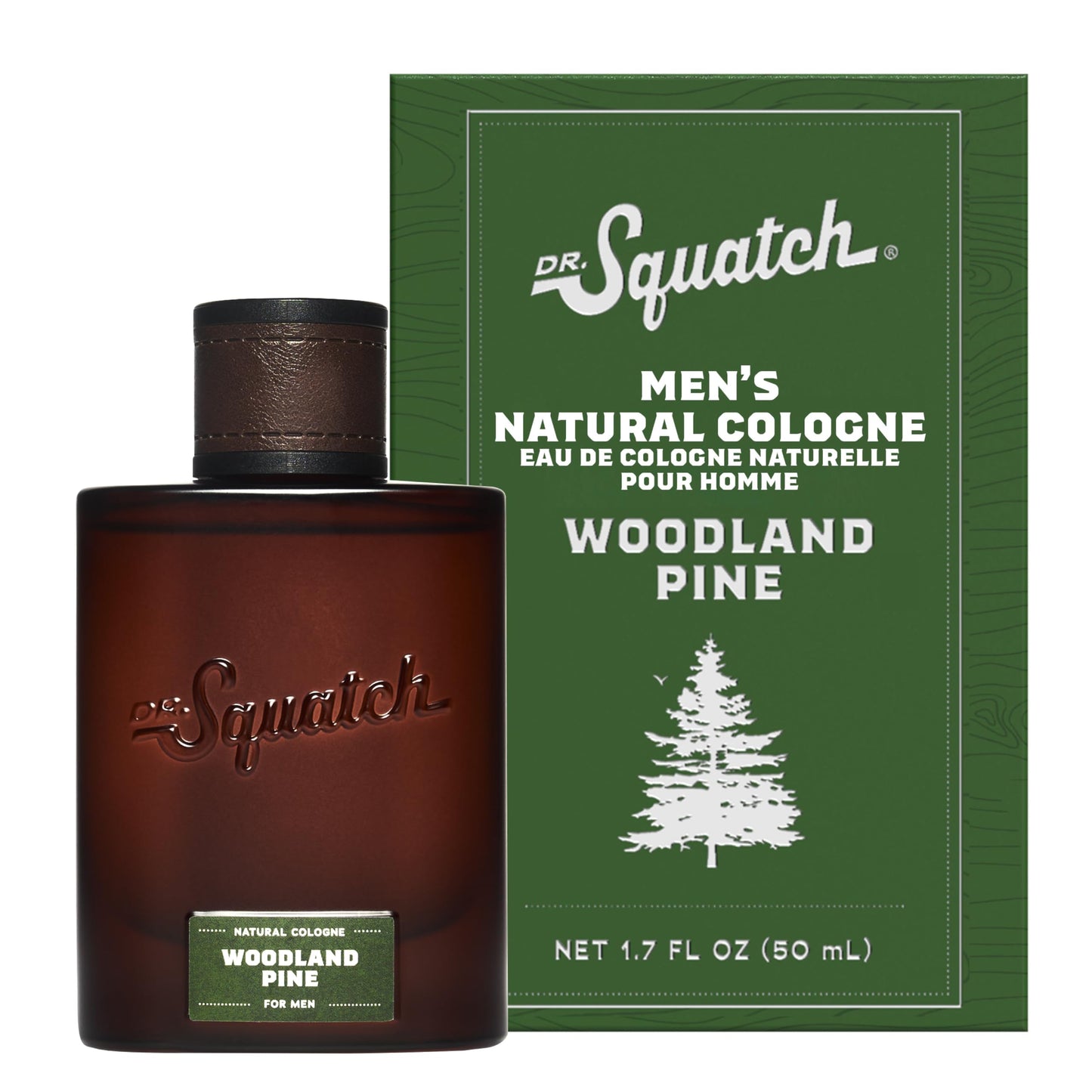 Hot Dr. Squatch Natural Cologne for Men - Mini Cologne Trial Set - Midnight Birch, Rainforest Mist, Glacial Falls, Castaway Cove, Fireside Bourbon (0.17 fl oz, 5-Pack)