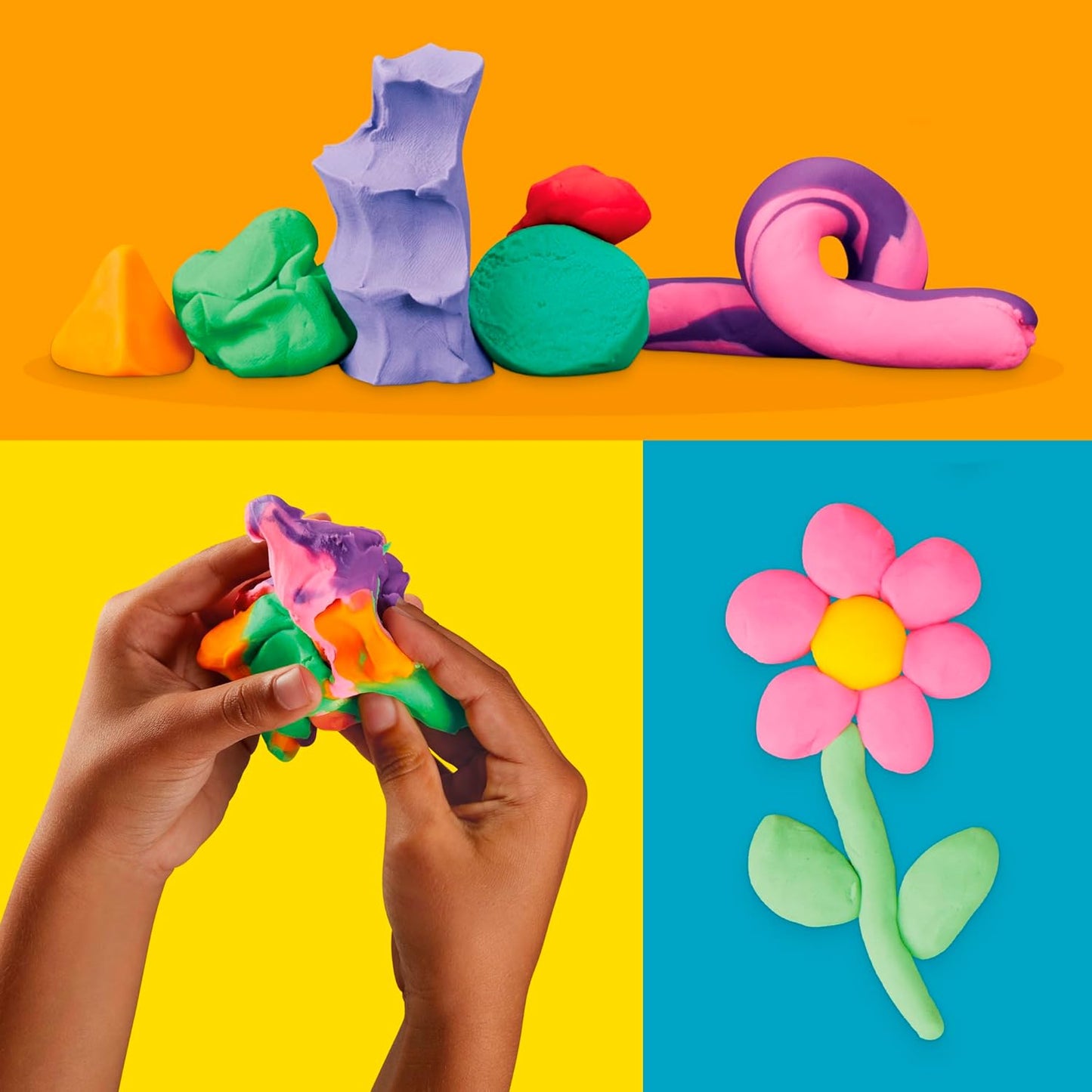 HotPlay Doh Bulk Handout 42-Pack of 1-Ounce Modeling Compound Cans, Back to School Gifts, Prizes, & Party Favors, Kids Arts & Crafts, Preschool Toys, Ages 2+ (Amazon Exclusive)