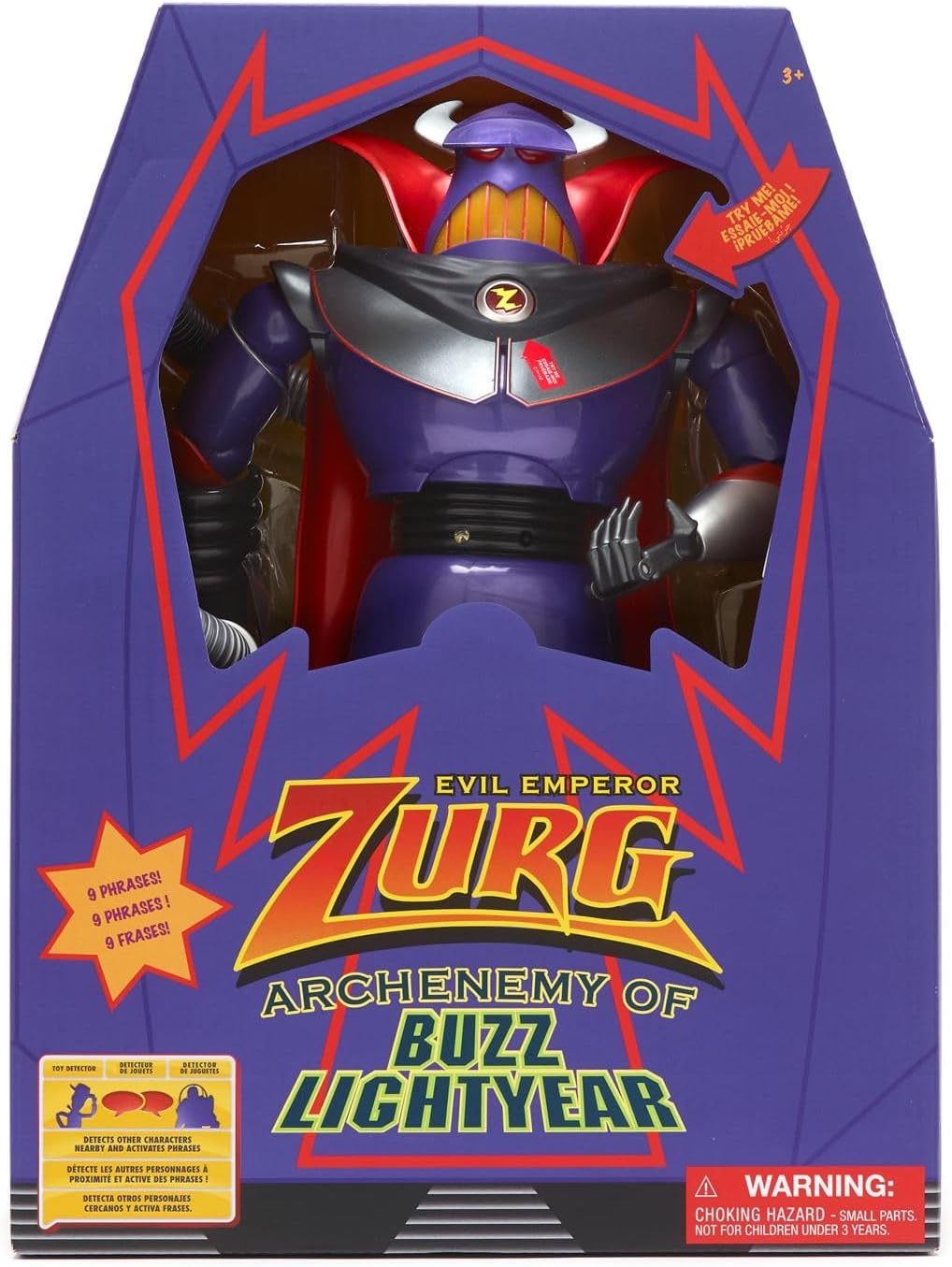 HotDisney Store Official Zurg Talking Action Figure from Toy Story, Features Sounds and Phrases from the Movies, Interacts with Other Figures and Toys