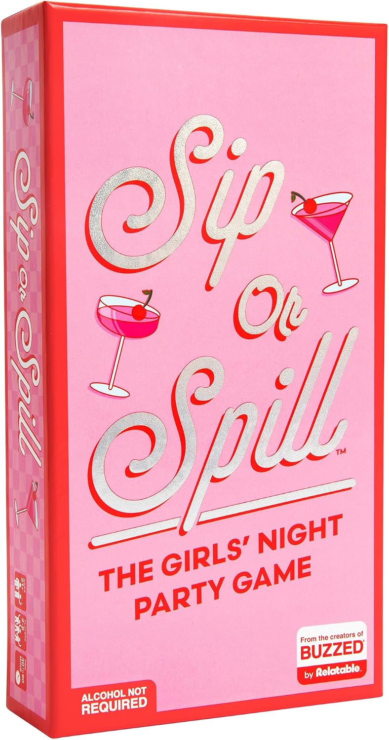 Hot Sip or Spill Party Drinking Game – Fun Summer Drinking Games for Parties, Outdoor & Pool Party Games, Adult Party Game for Groups, Travel-Friendly for Beach & Vacation Fun, Includes 200 Cards