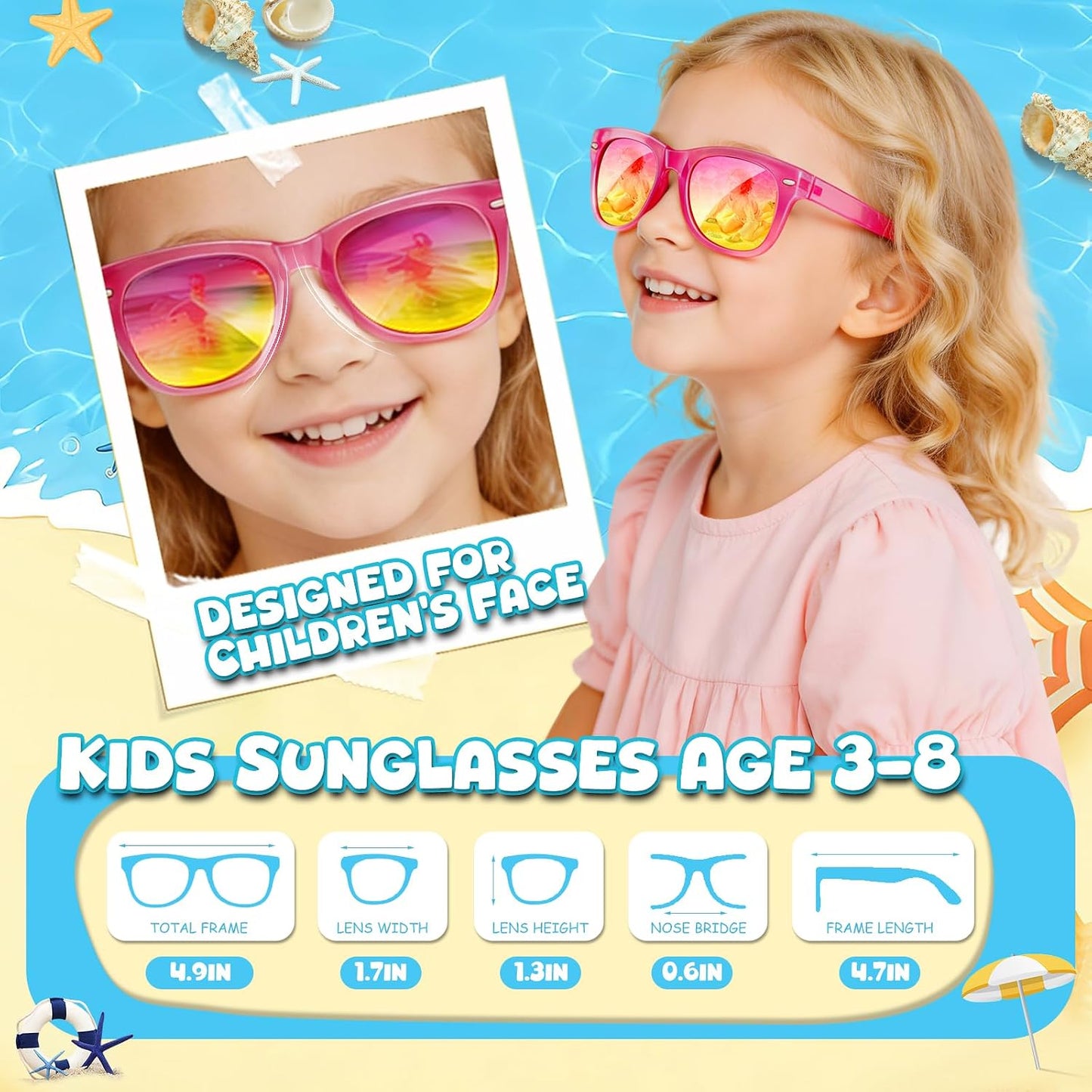 Hot 18 Pack Kids Sunglasses Bulk Party Favors, Neon Sunglasses with UV400 Protection for Kids Age 3-8,Great Gift for Birthday ，Graduation Party Supplies Party, Beach, Pool，Boys Girls Goody Bag Stuffers