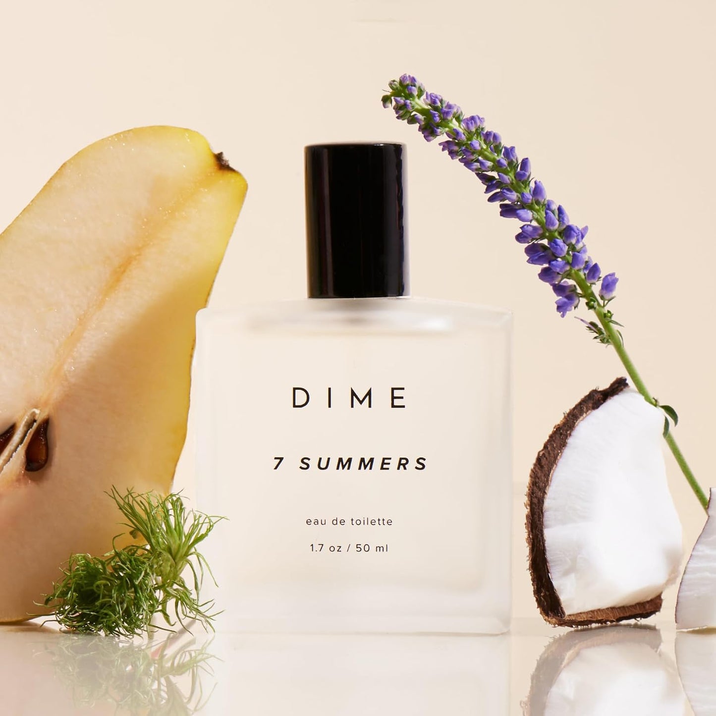 HotDIME Beauty 7 Summers Perfume for Women - Sweet Floral Eau de Toilette with Bergamot, Vanilla Orchid and Coconut, Clean, Vegan, Cruelty-Free Fragrance, 1.7 oz / 50 ml